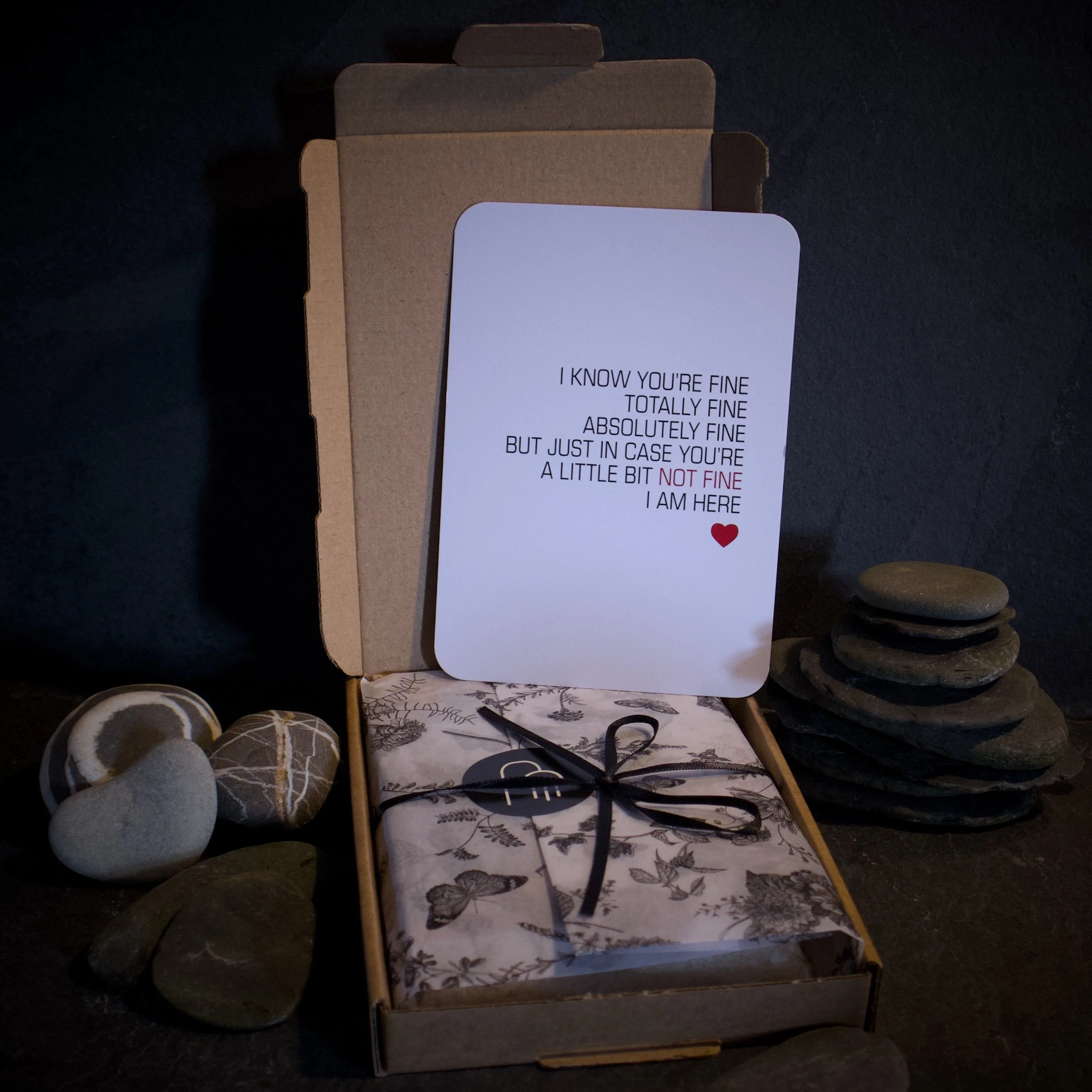 I know you're fine, totally fine, absolutely fine. But just in case you're a little bit not fine. I am here!