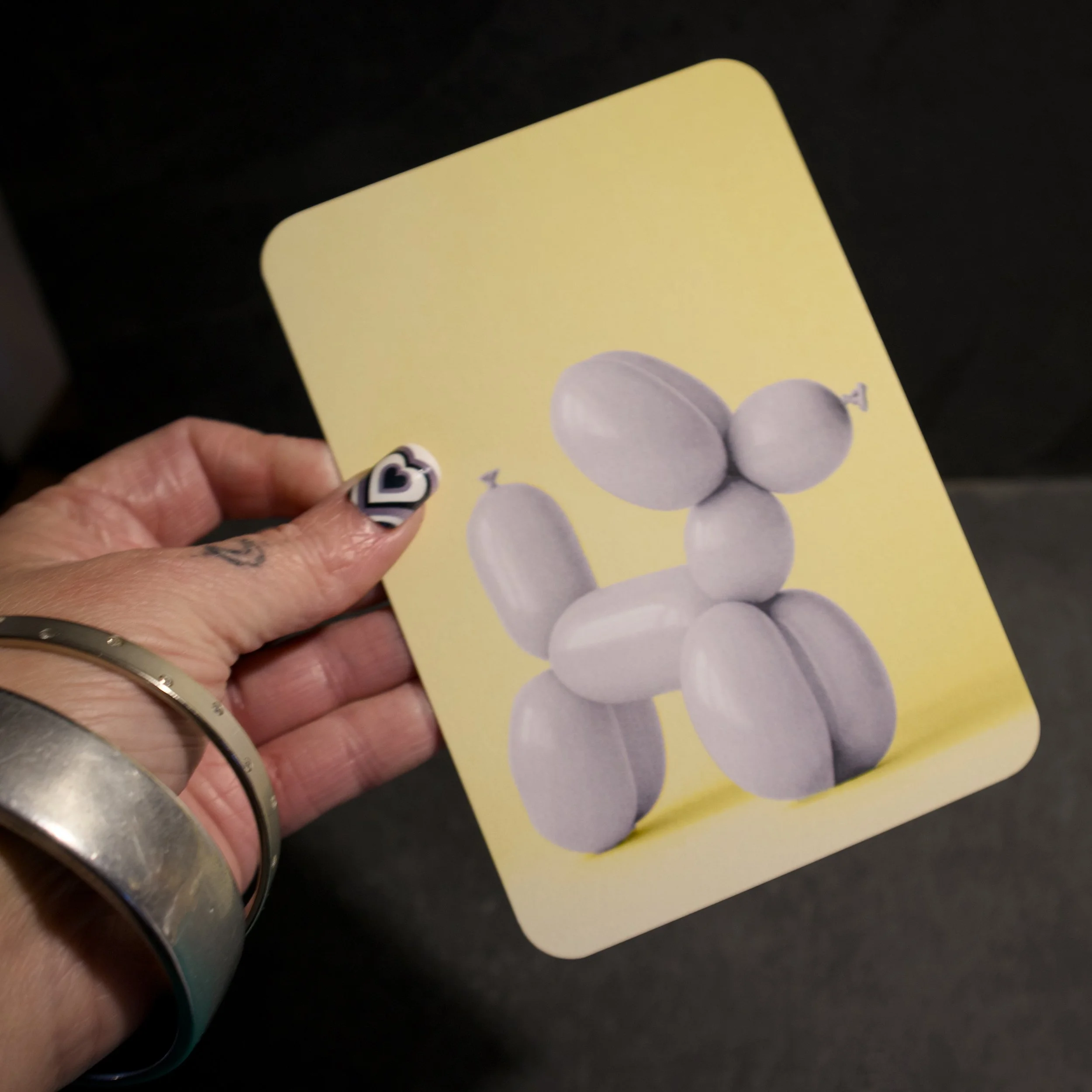 Balloon Dog cute illustration yellow - Salty Note