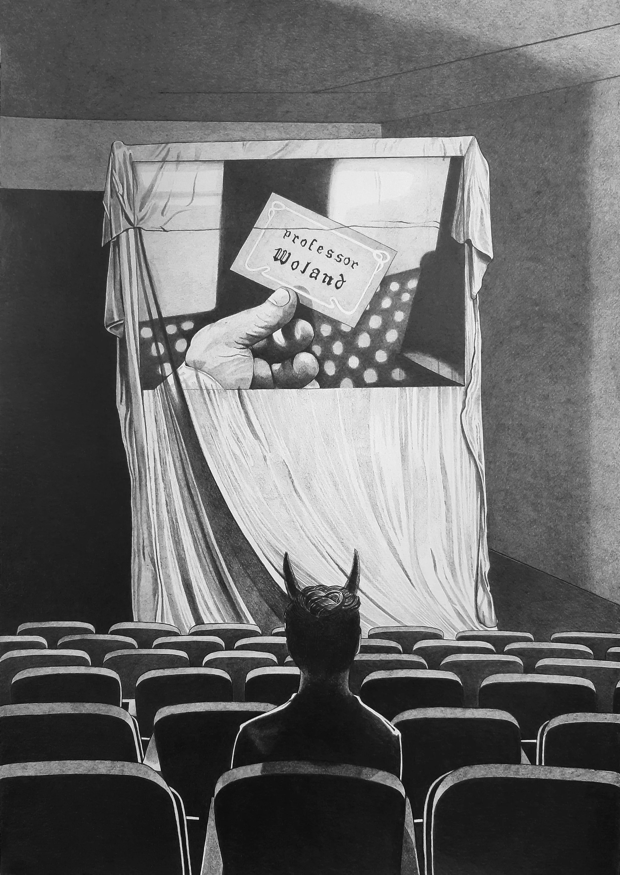 Sprechen Sie nie mit Unbekannten // Pencil on paper // 50 x 35 cm // 2026