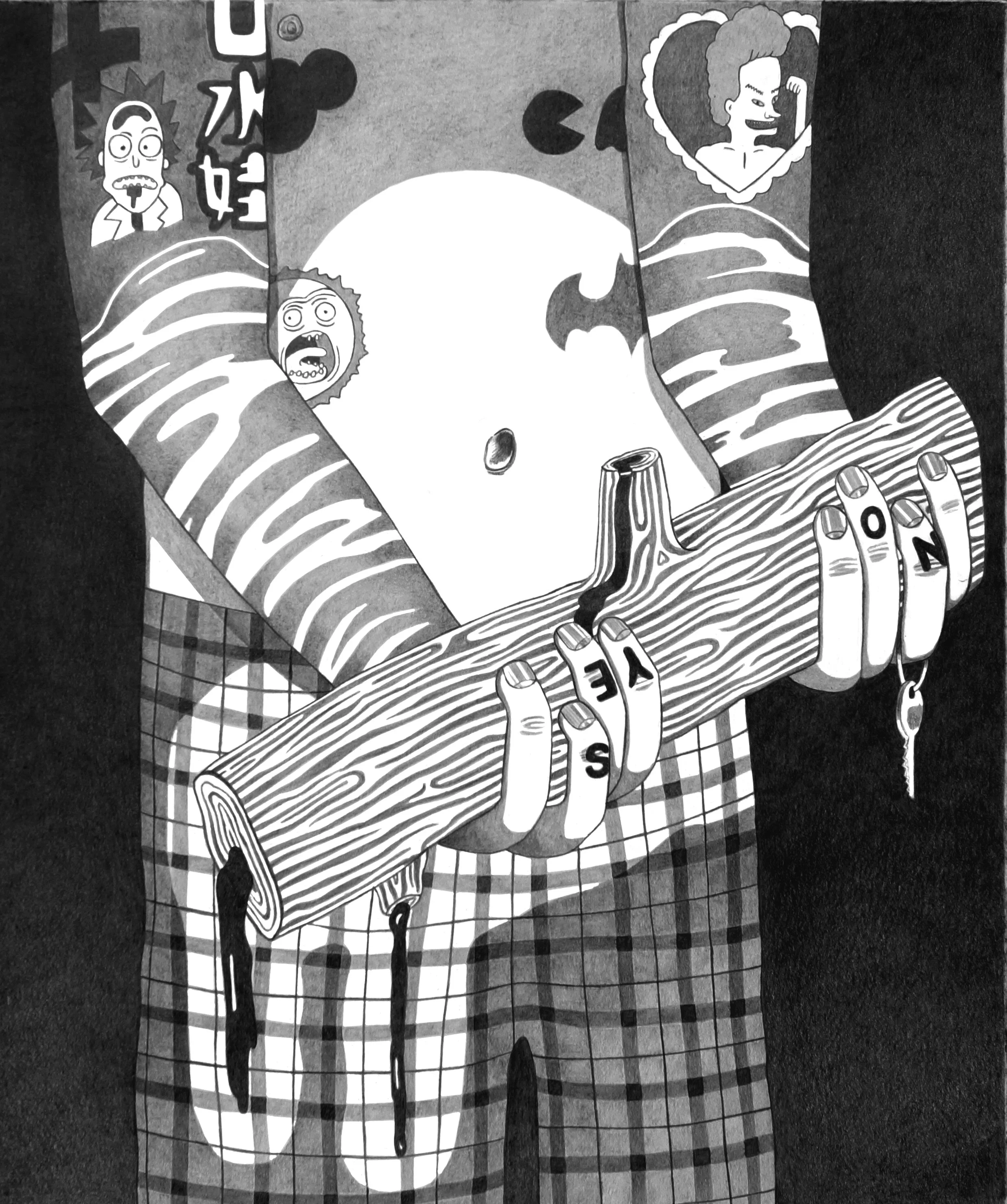 Im Wald // Pencil on paper // 47 x 35 cm // 2019