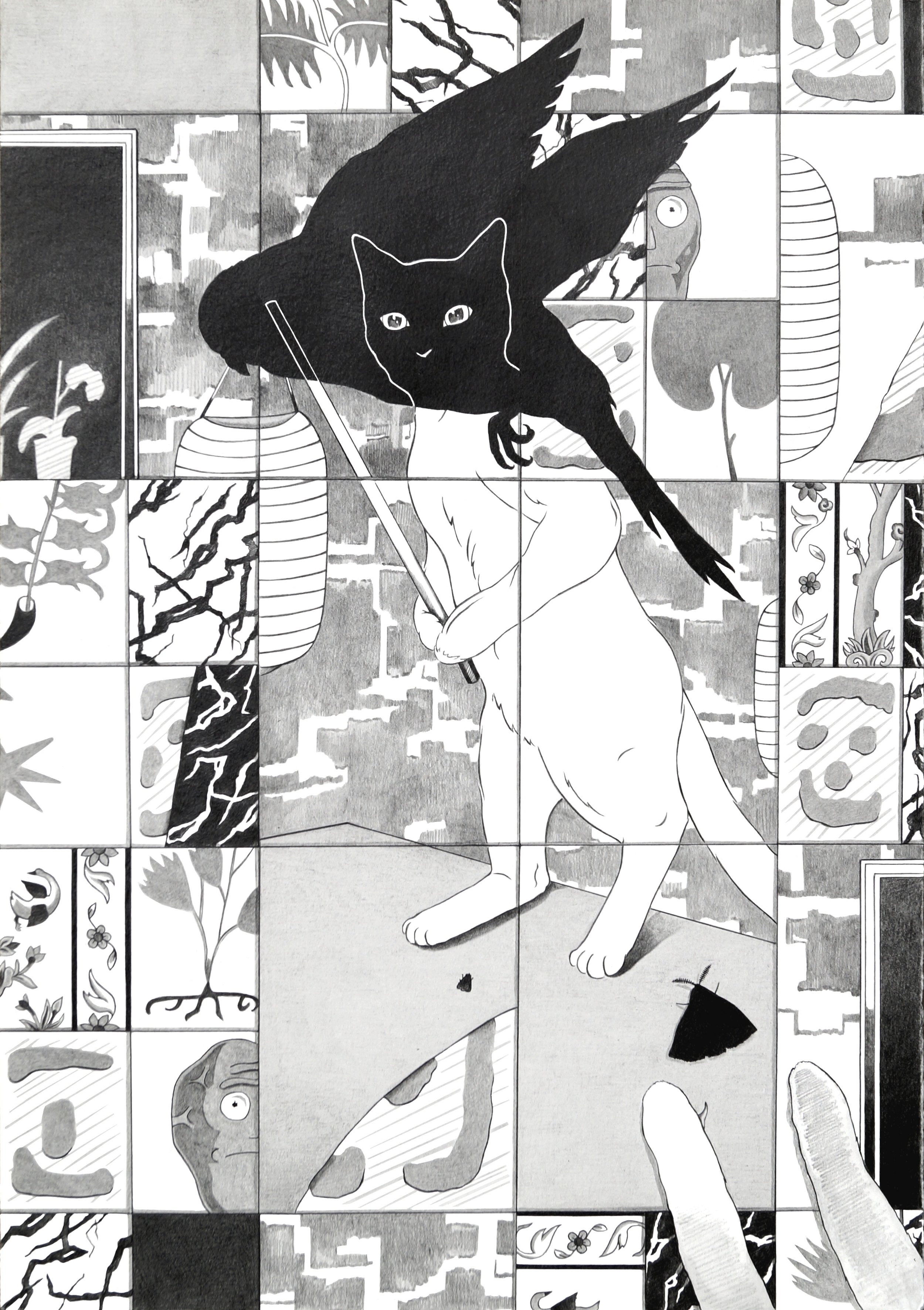 Laterne // Pencil on paper // 50 x 35 cm // 2021