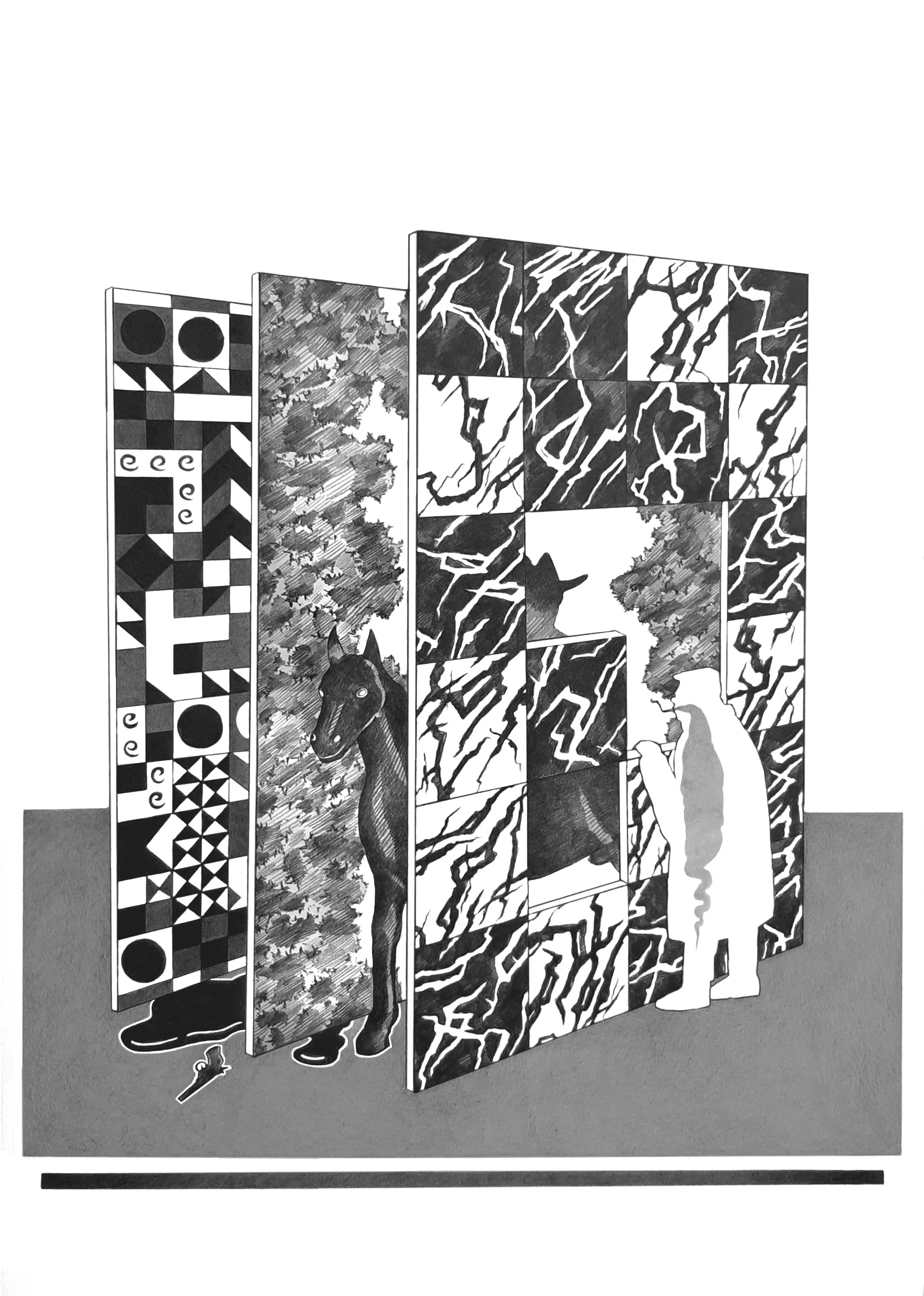Tschechow's Prinzip // Pencil on paper // 50 x 35 cm // 2020