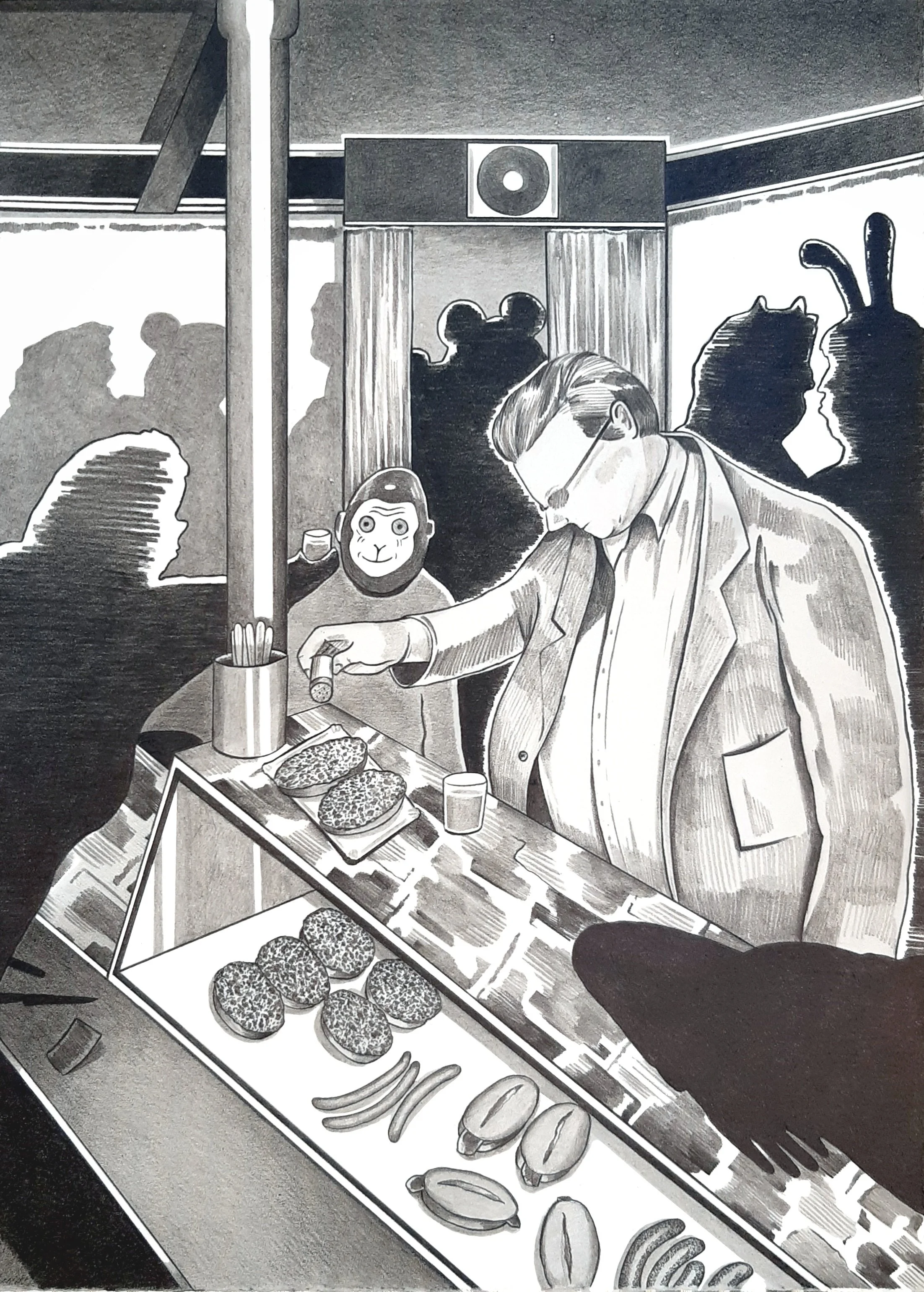 Bei Erika // Pencil on paper // 35 x 25 cm // 2020