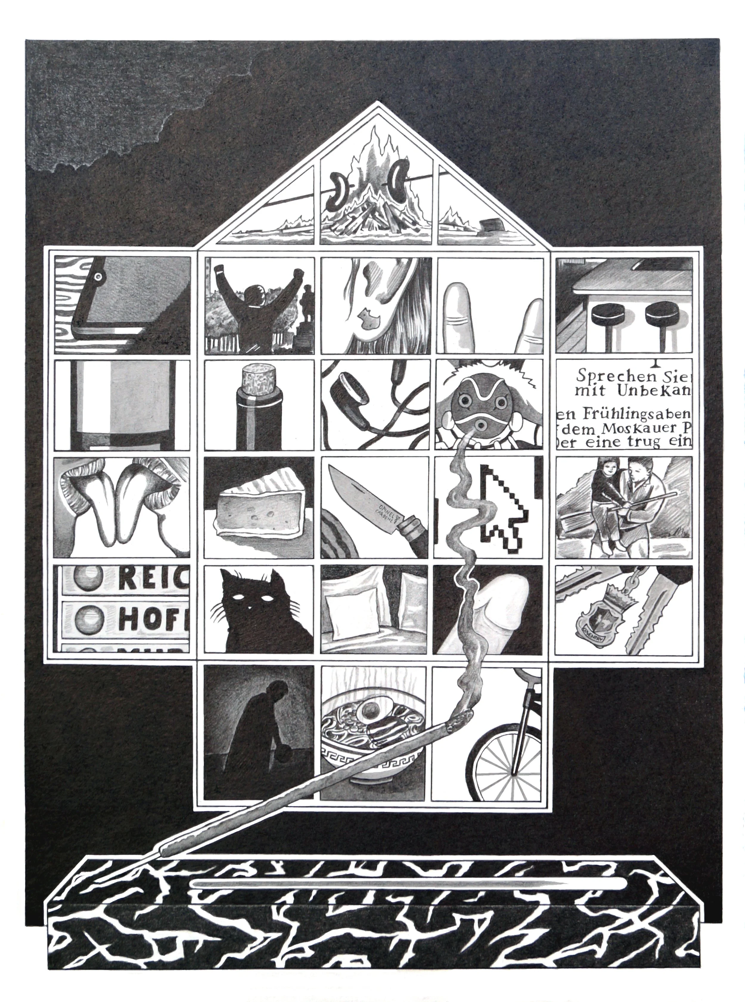 Your Own Personal Jesus // Pencil on paper // 35 x 25 cm // 2020