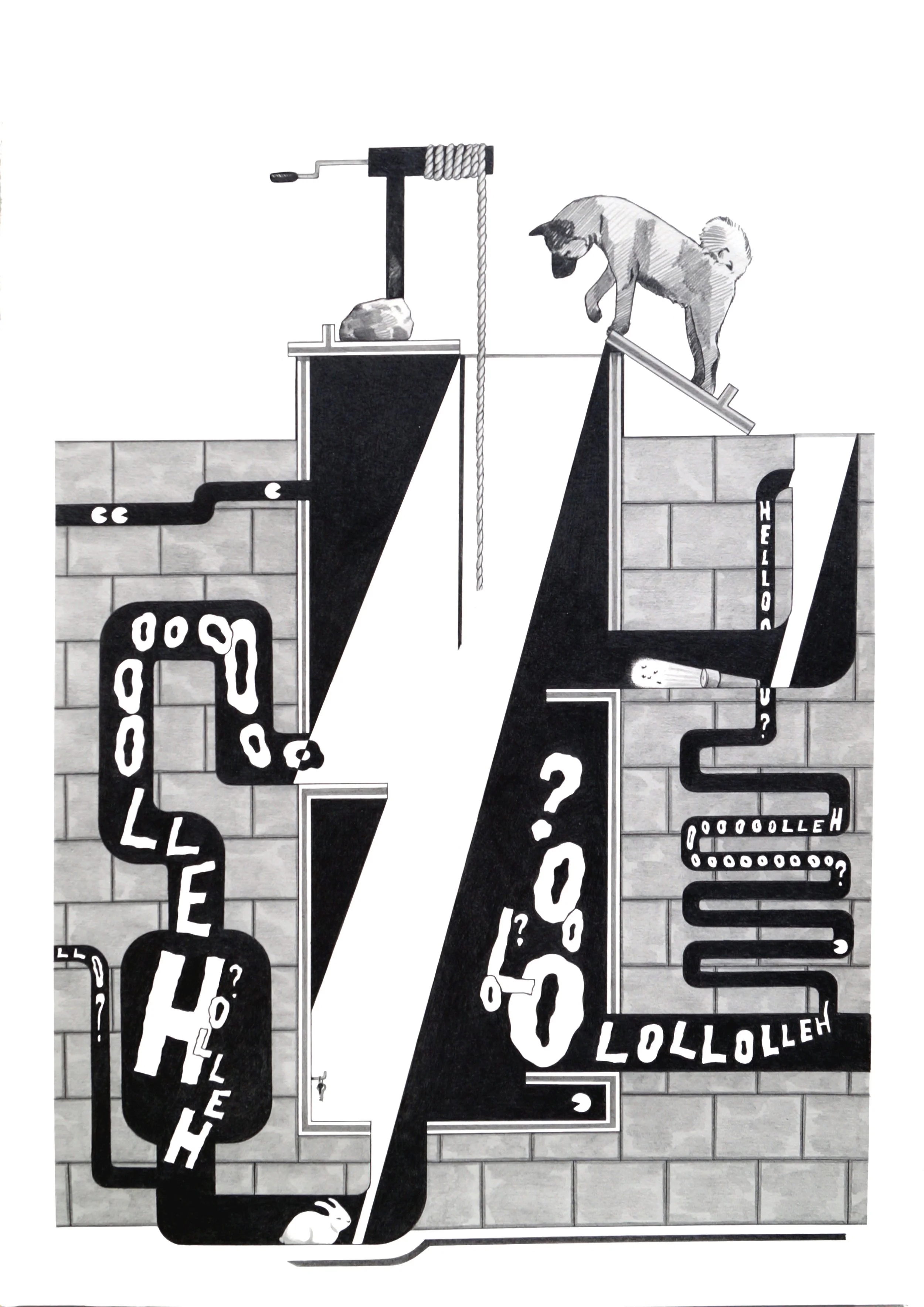 Not all those who wander are lost // Pencil on paper // 50 x 35 cm // 2021