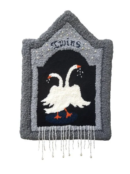 Twins // Tufted wallhanging // 60 x 40 cm //  2022
