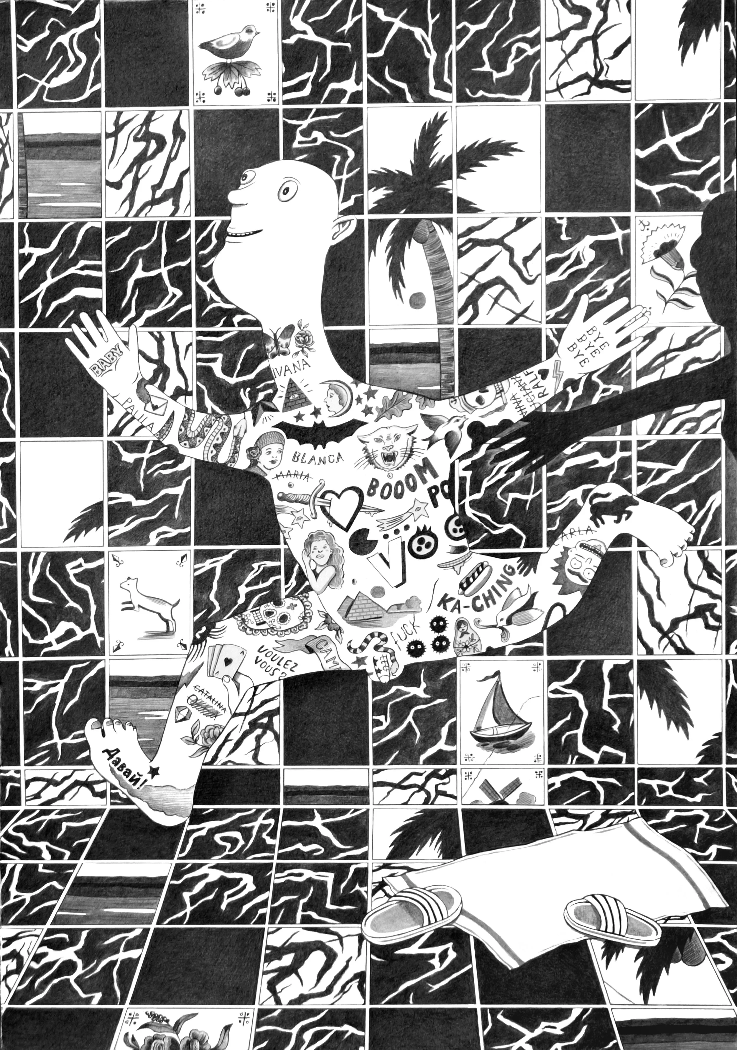 Bye Bye Bye // Pencil on paper // 50 x 35 cm // 2020