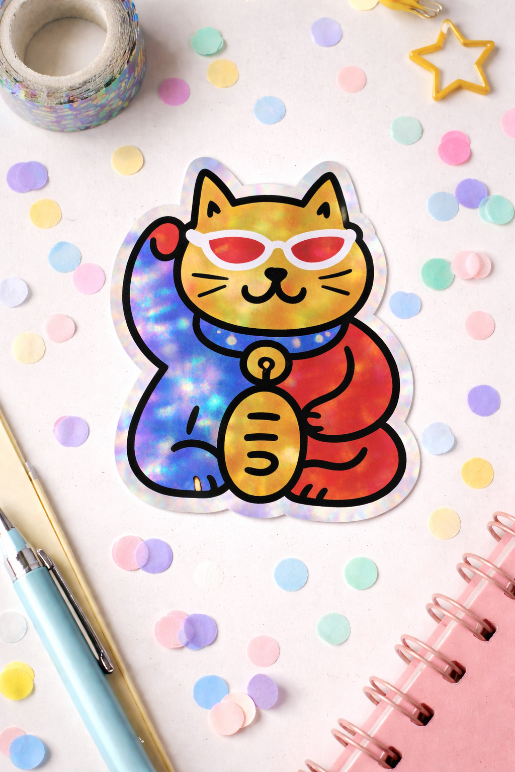 Neko Beneko Clasico laminado holografico