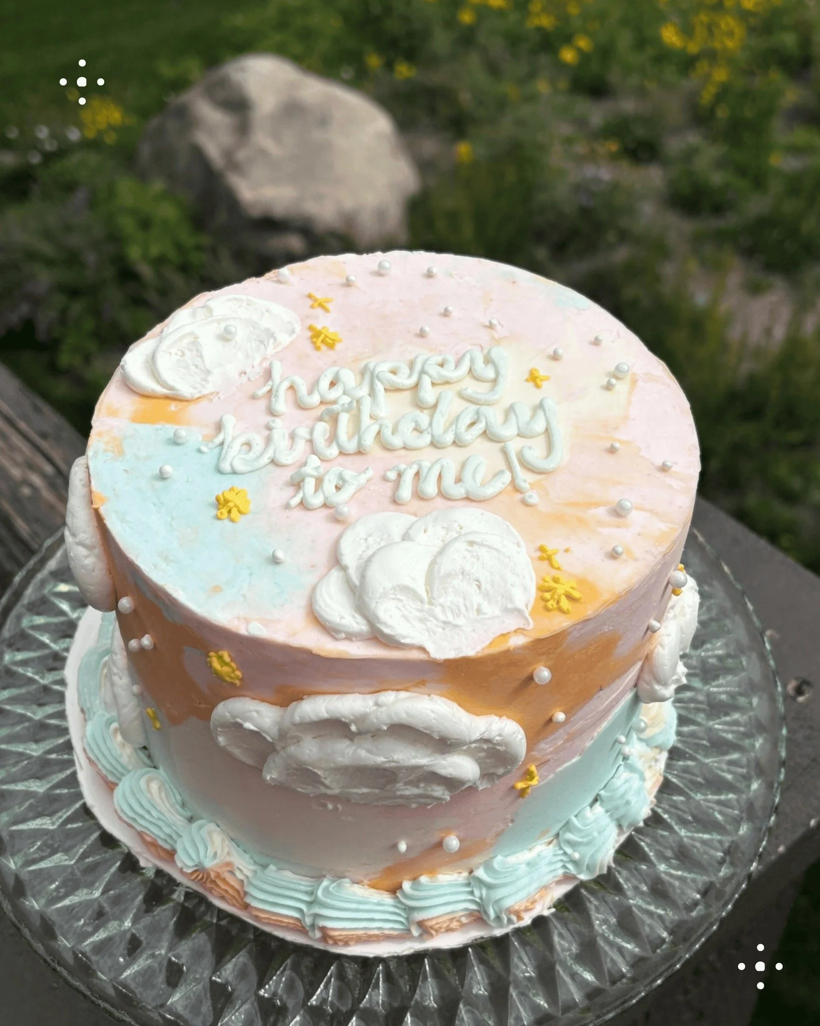 My favorite birthday tradition as a baker is making my own cake!

What started as a fun idea, since I didn&rsquo;t get to make enough cakes before this business, has turned into this special tradition where I get to try out new design ideas, challeng