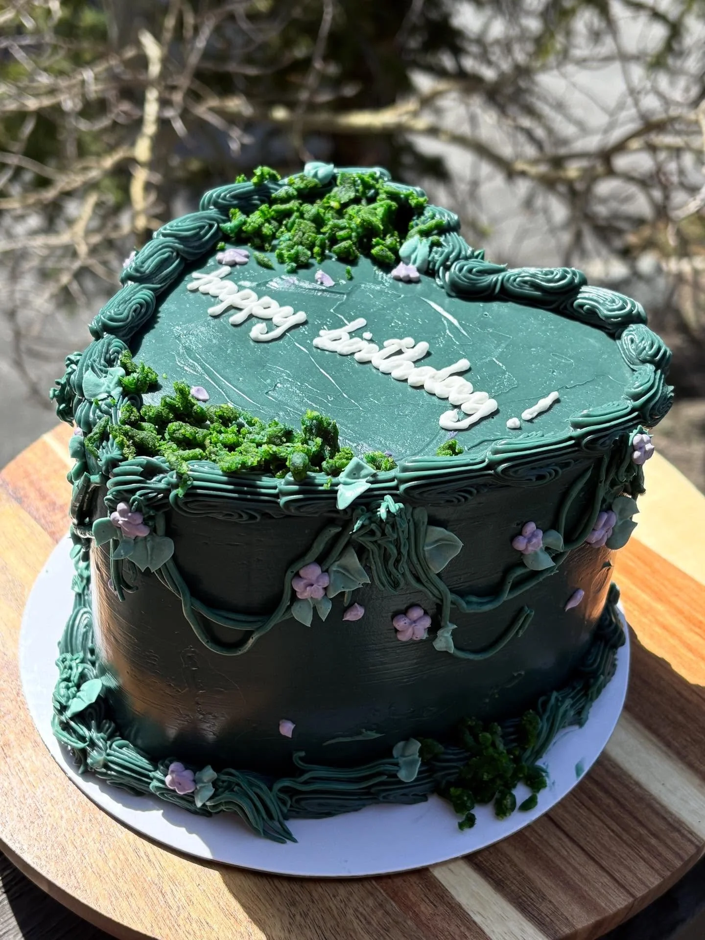 A dark forest fairy cake to celebrate 28🧚🏻&zwj;♂️🪾✨