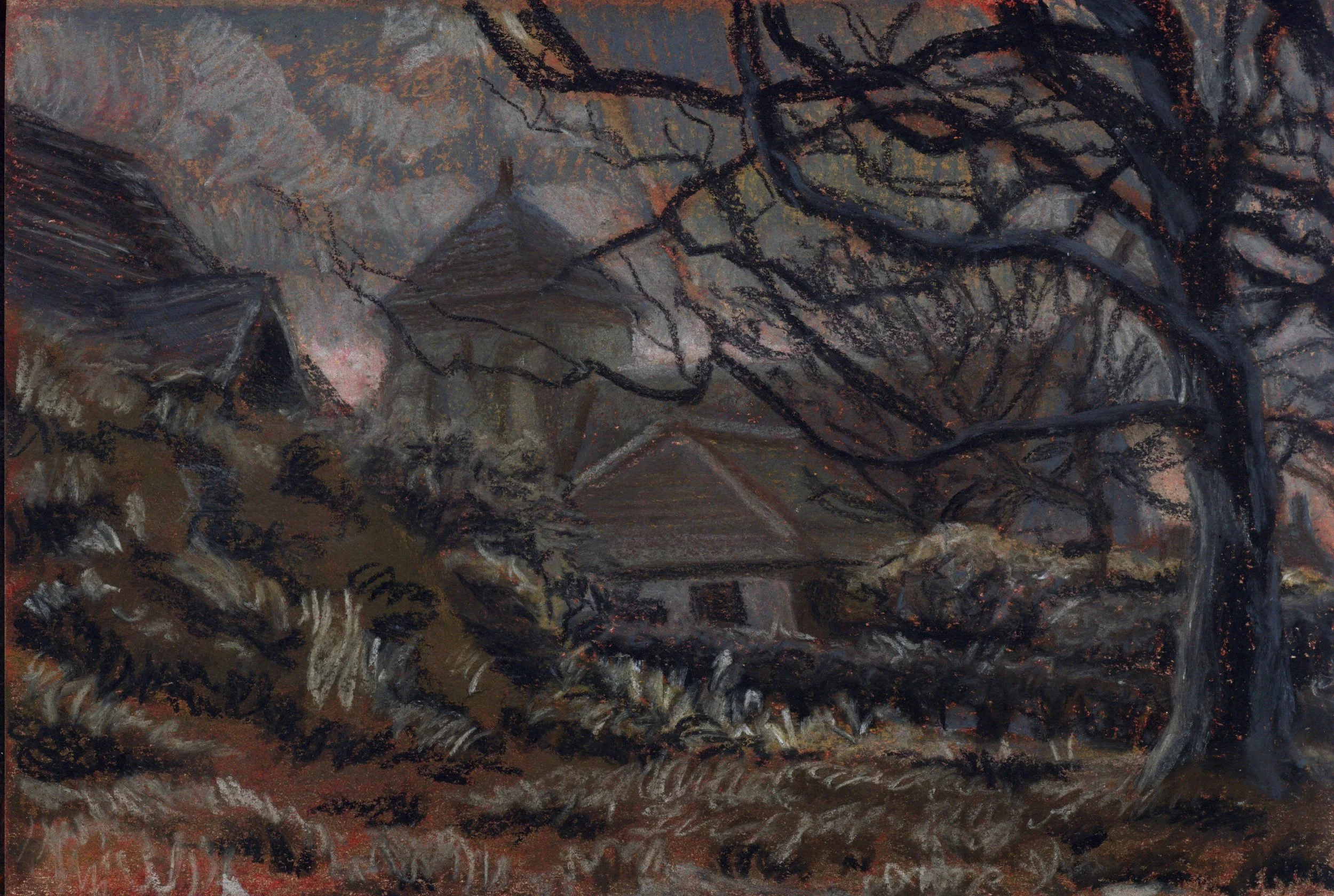 'St Margaret of Antioch'. 2024. Pastel on paper. 