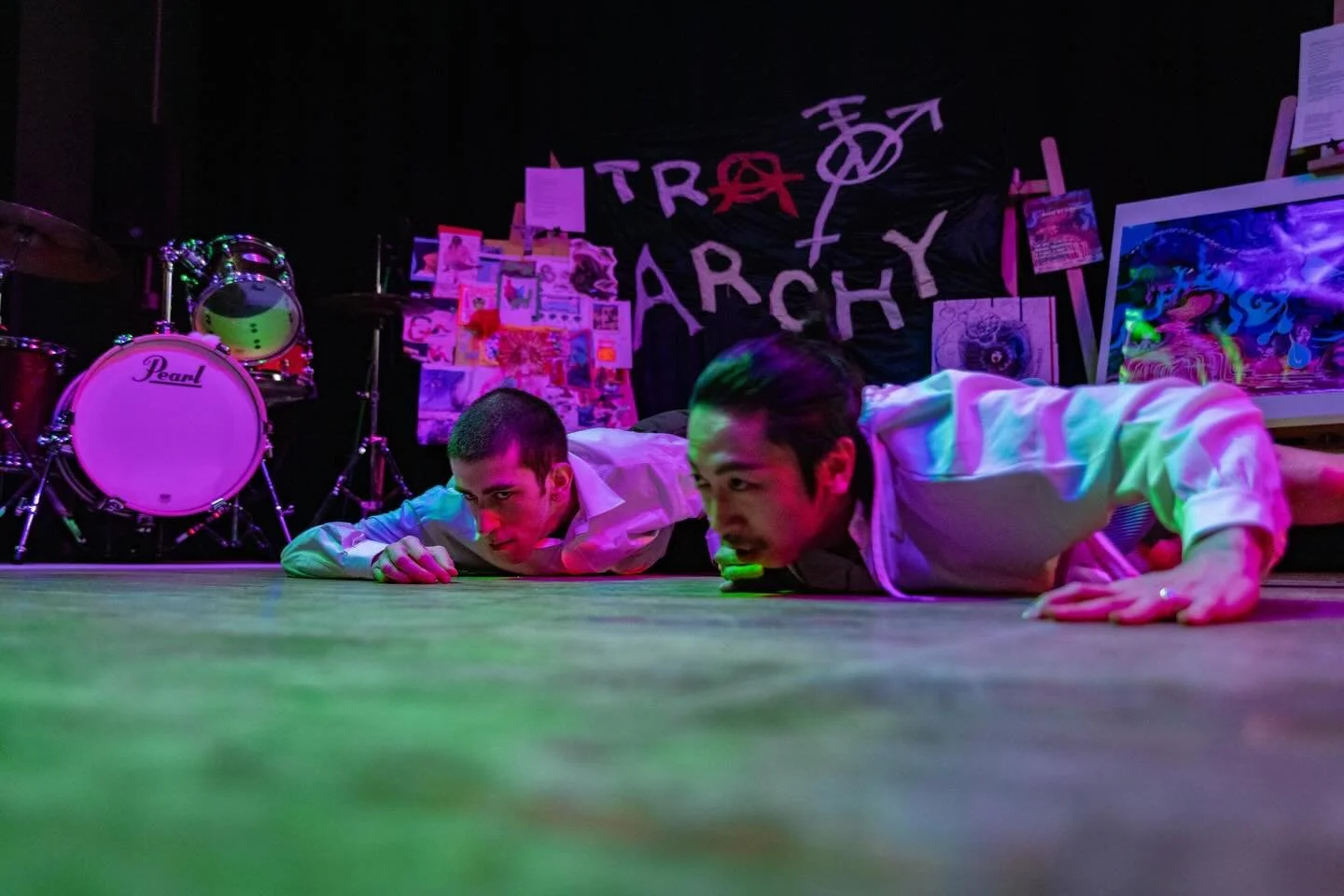 Over the past two years, we&rsquo;ve been developing a workshop rooted in the desire to play, collaborate, and go within&mdash;facilitating explorative improvisations between live electronic musicians and movers. 

A massive thank you to the team @we