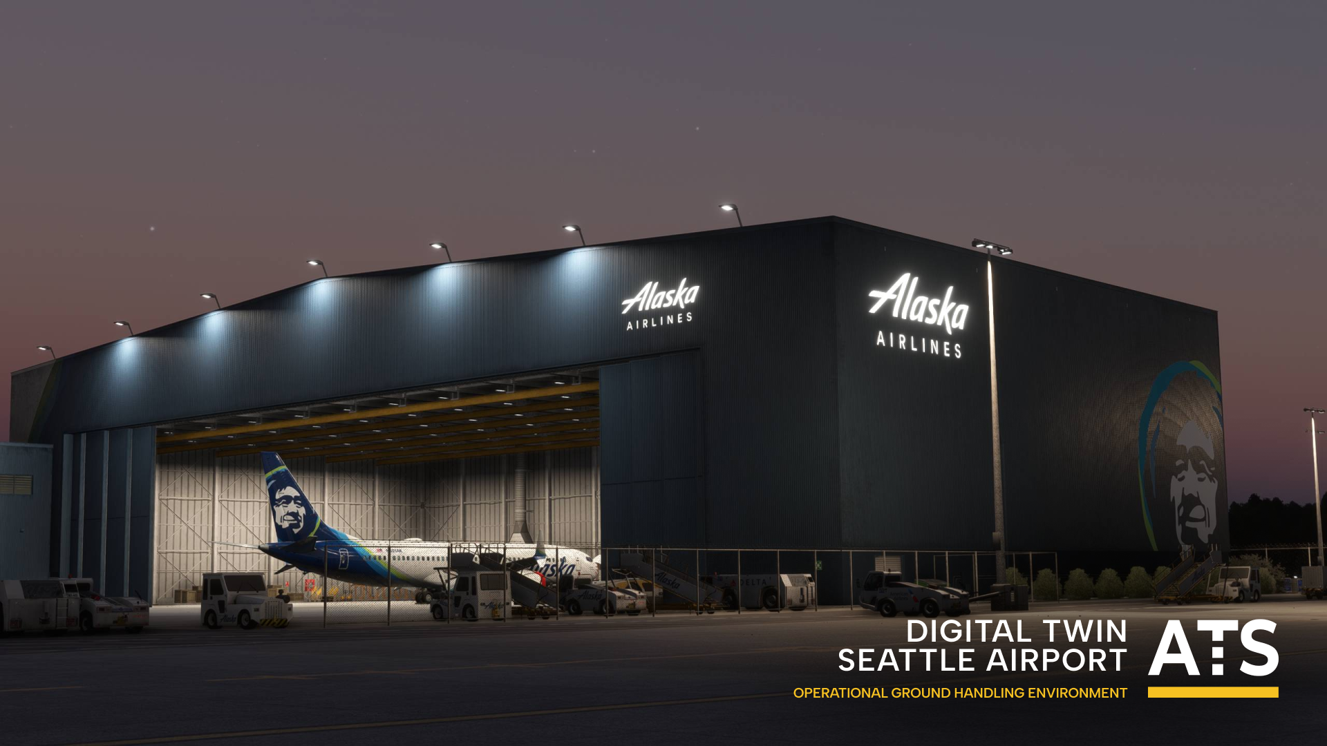 Seattle Airport, GSE Simulator, Digital Twin