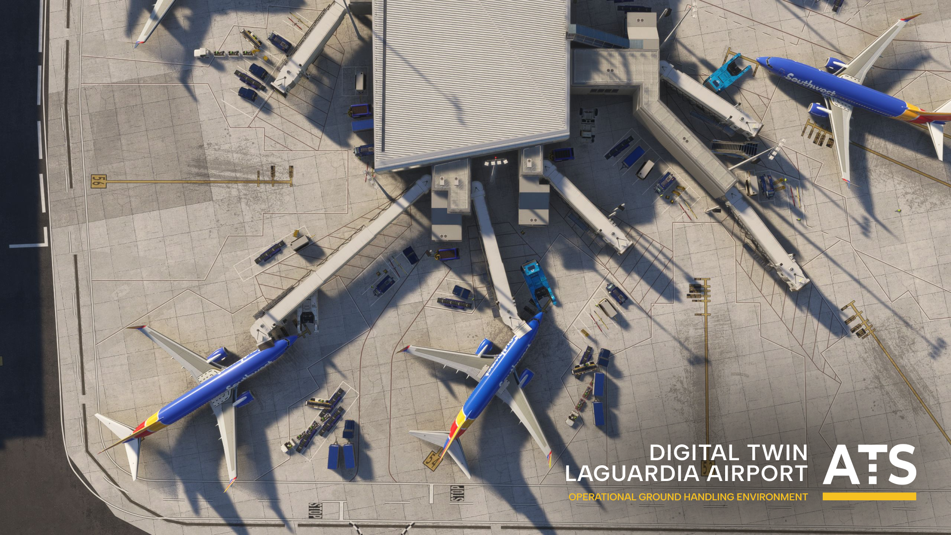 LaGuardia Airport, Digital Twin, Ground Handling Simulator