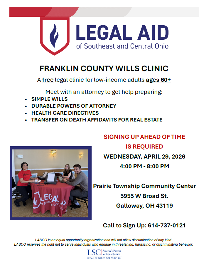 FRANKLIN COUNTY WILLS CLINIC