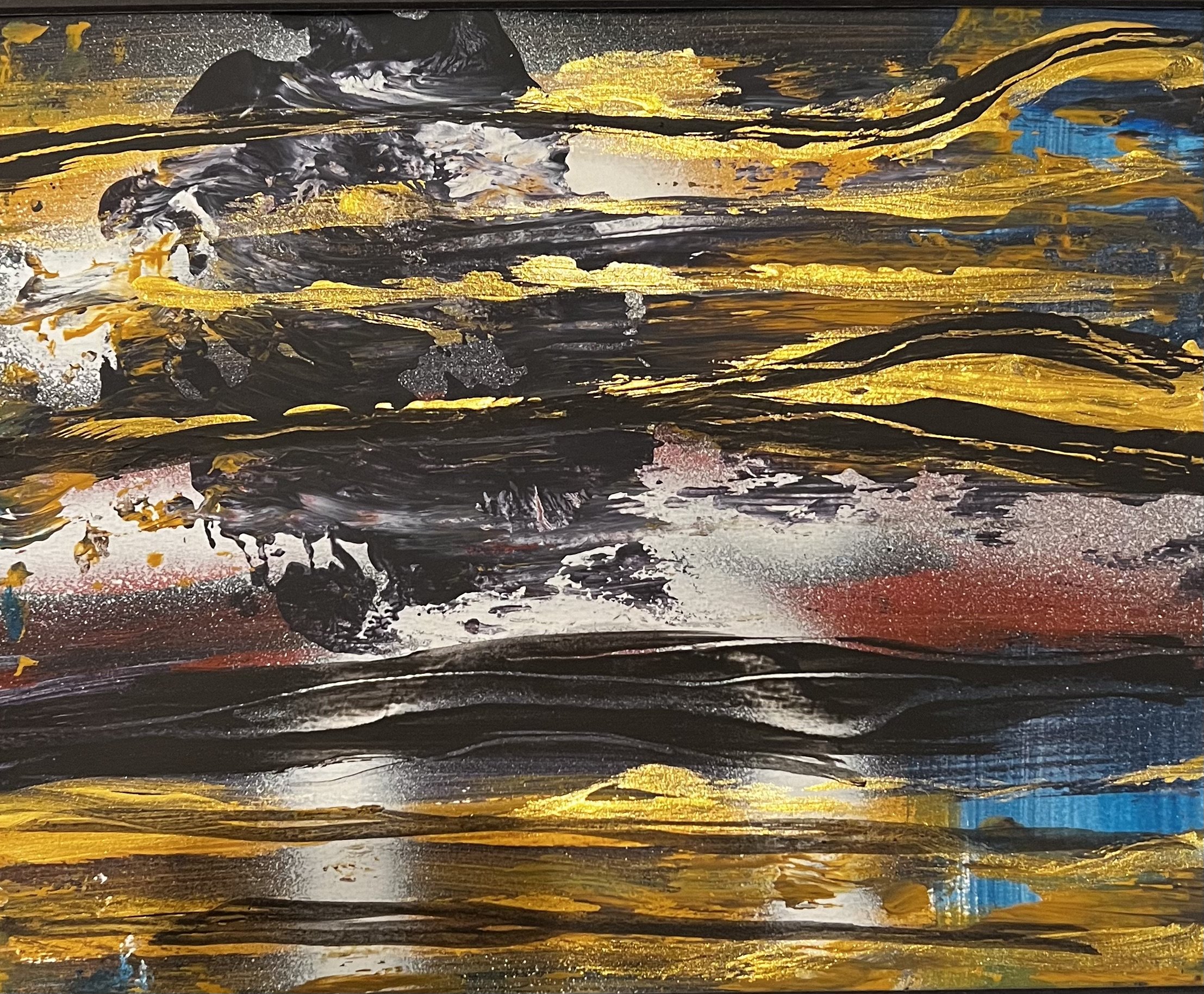 Acryl, Metallic Gold auf Papier
60 x 50 cm 