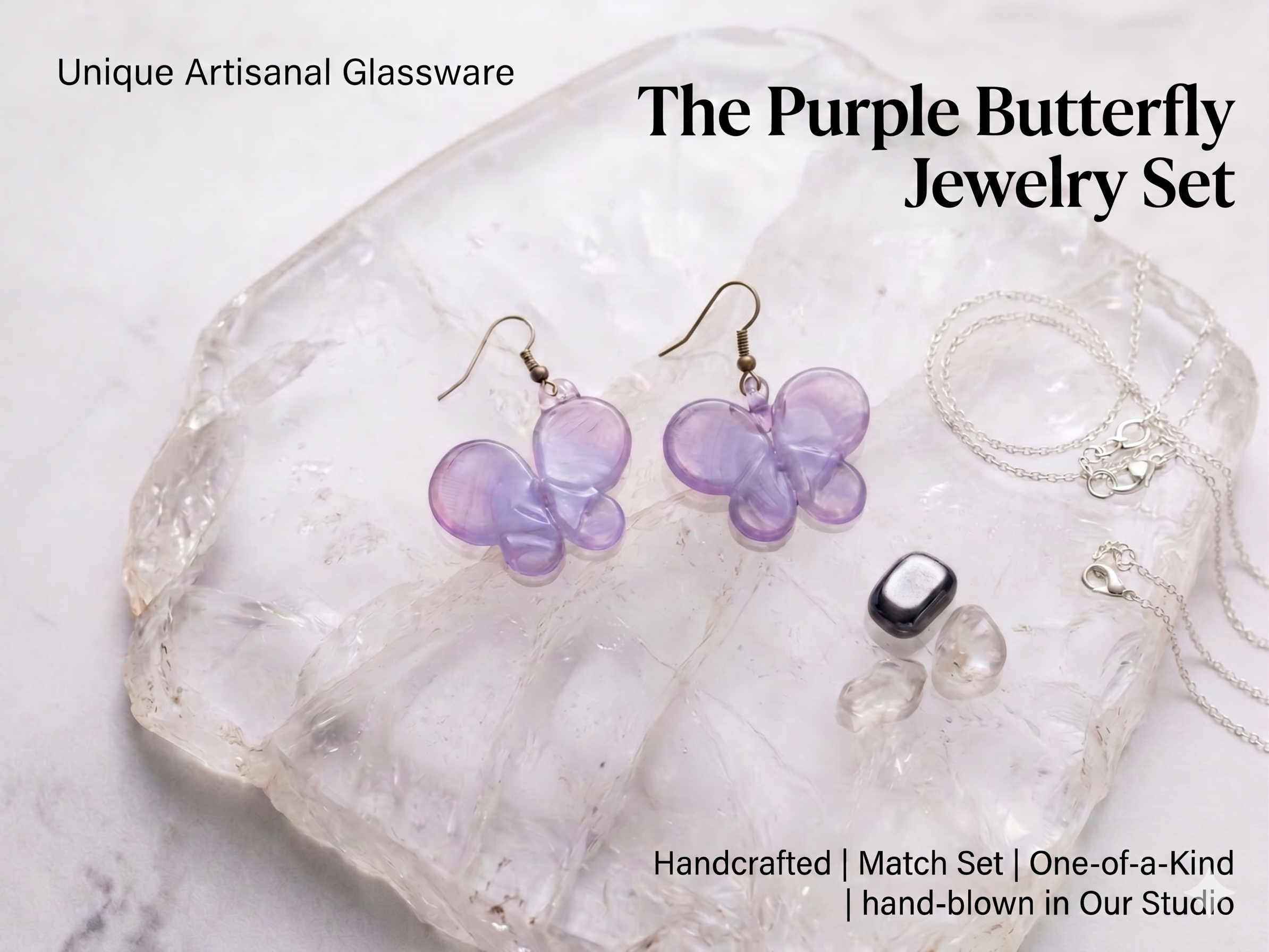 Glass Earing Set