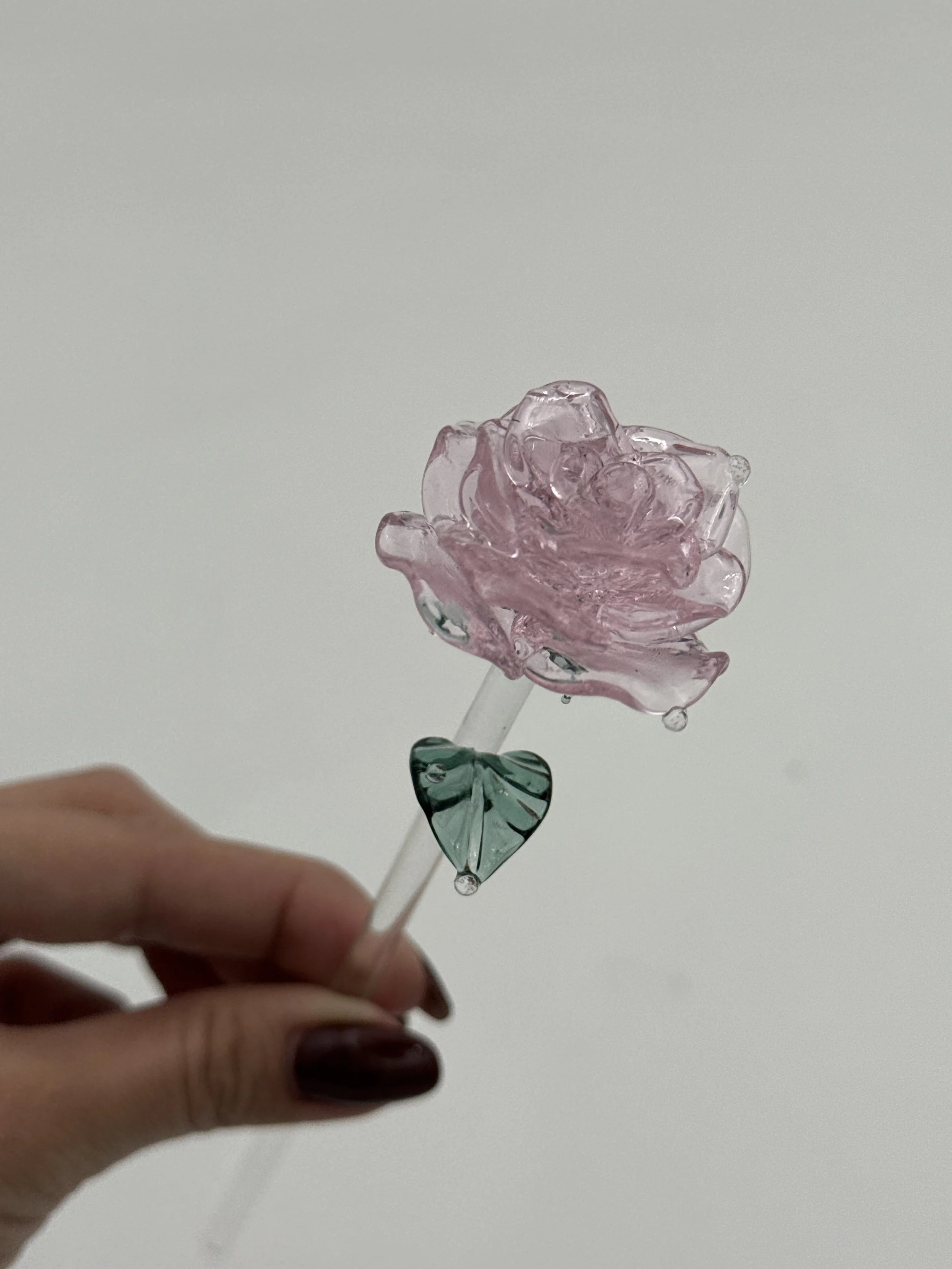 Handmade Glass Rose