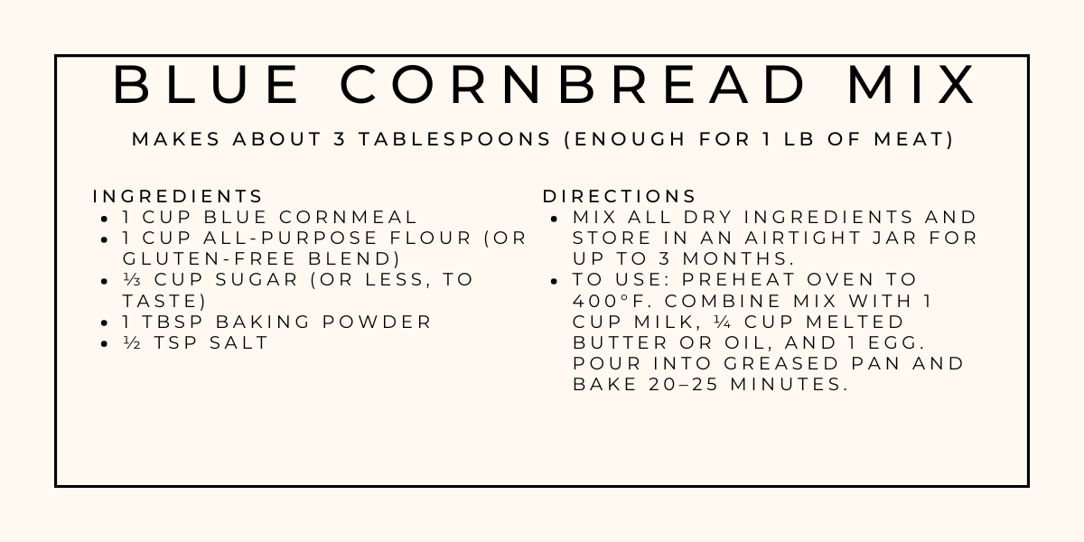 Cornbread Label Color 3 Cozy Pantry Mixes (Stew, Curry, Cornbread) + Free Printable Labels ...