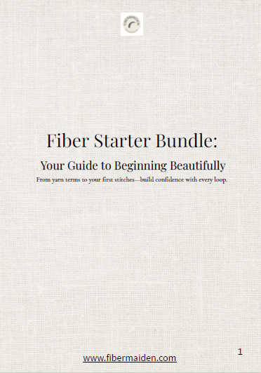 Beginner's Guid To Fiber Arts Cover Page.png