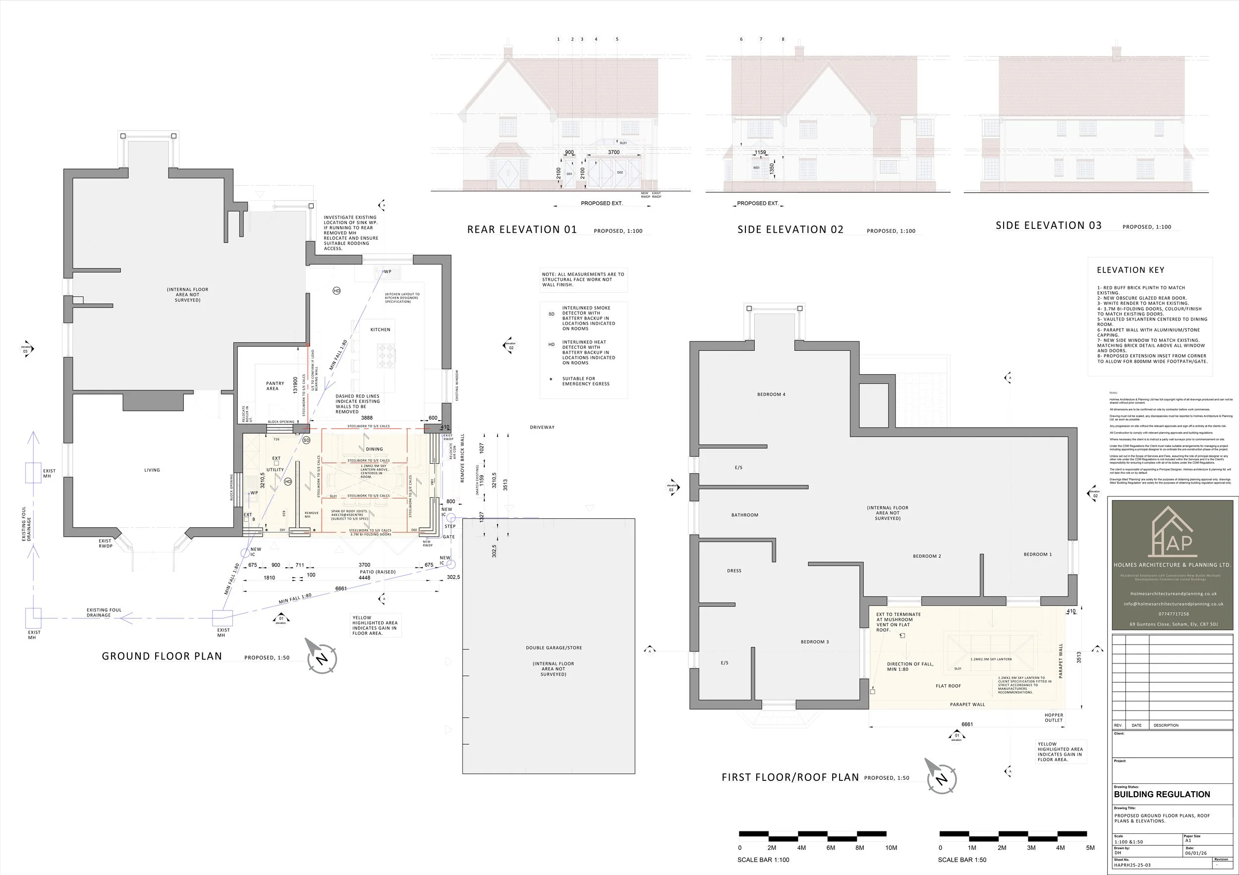03 Proposed Ground Floor Plan and Roof Plan and Elevations A1.jpg
