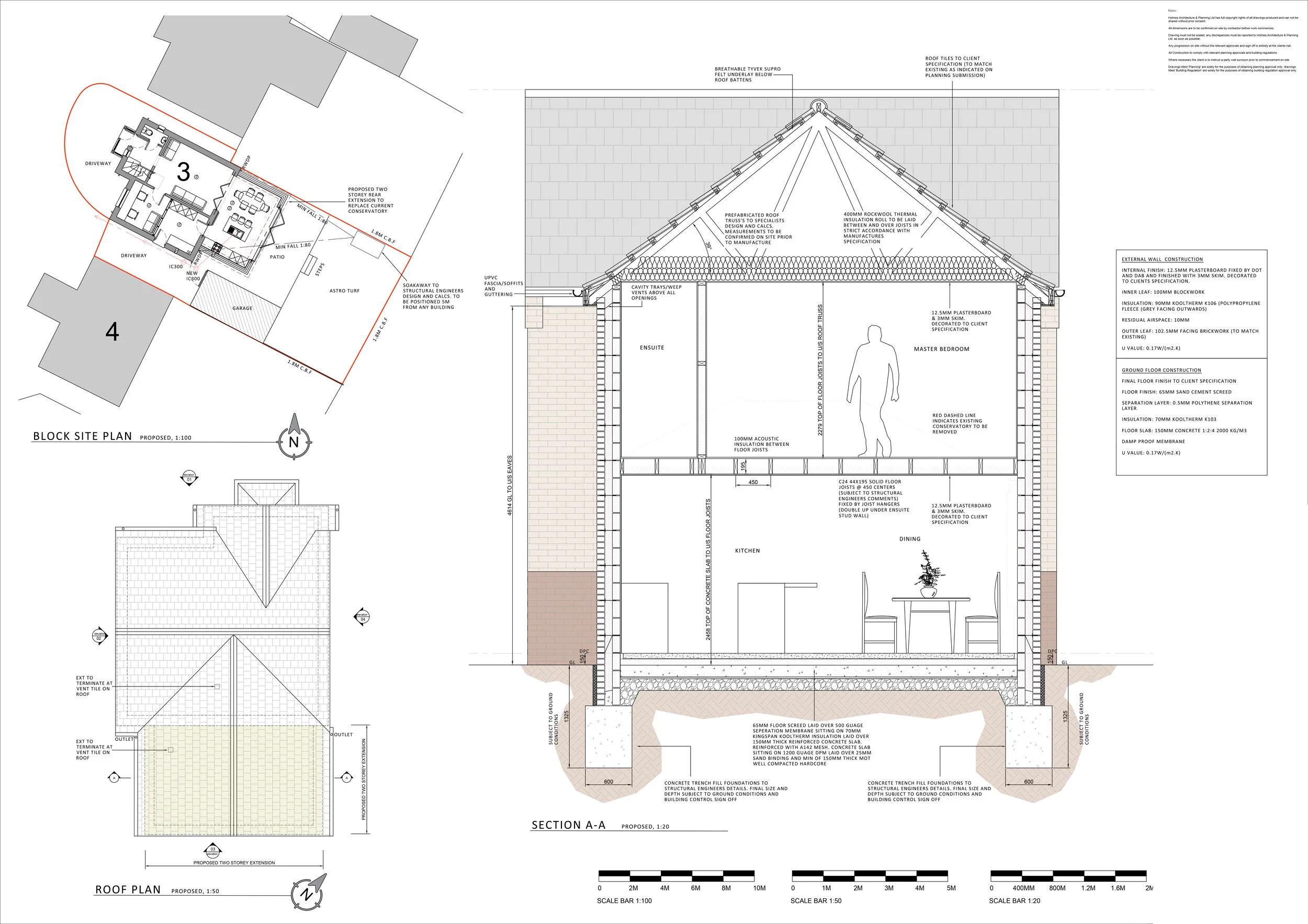 03 Proposed Roof Plan Proposed Site Plan and Proposed Section AA A1.jpg