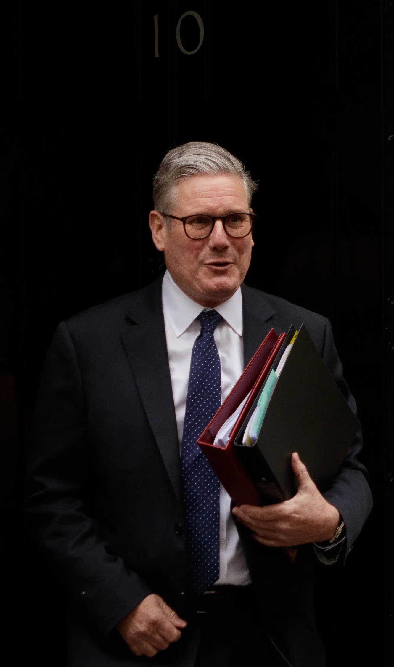 PM Kier Starmer leaves No. 10 Downing Street for PMQ's. Downing Street, London, 23rd APRIL 2025. (Credit: Charlie McCaldwell / PA)