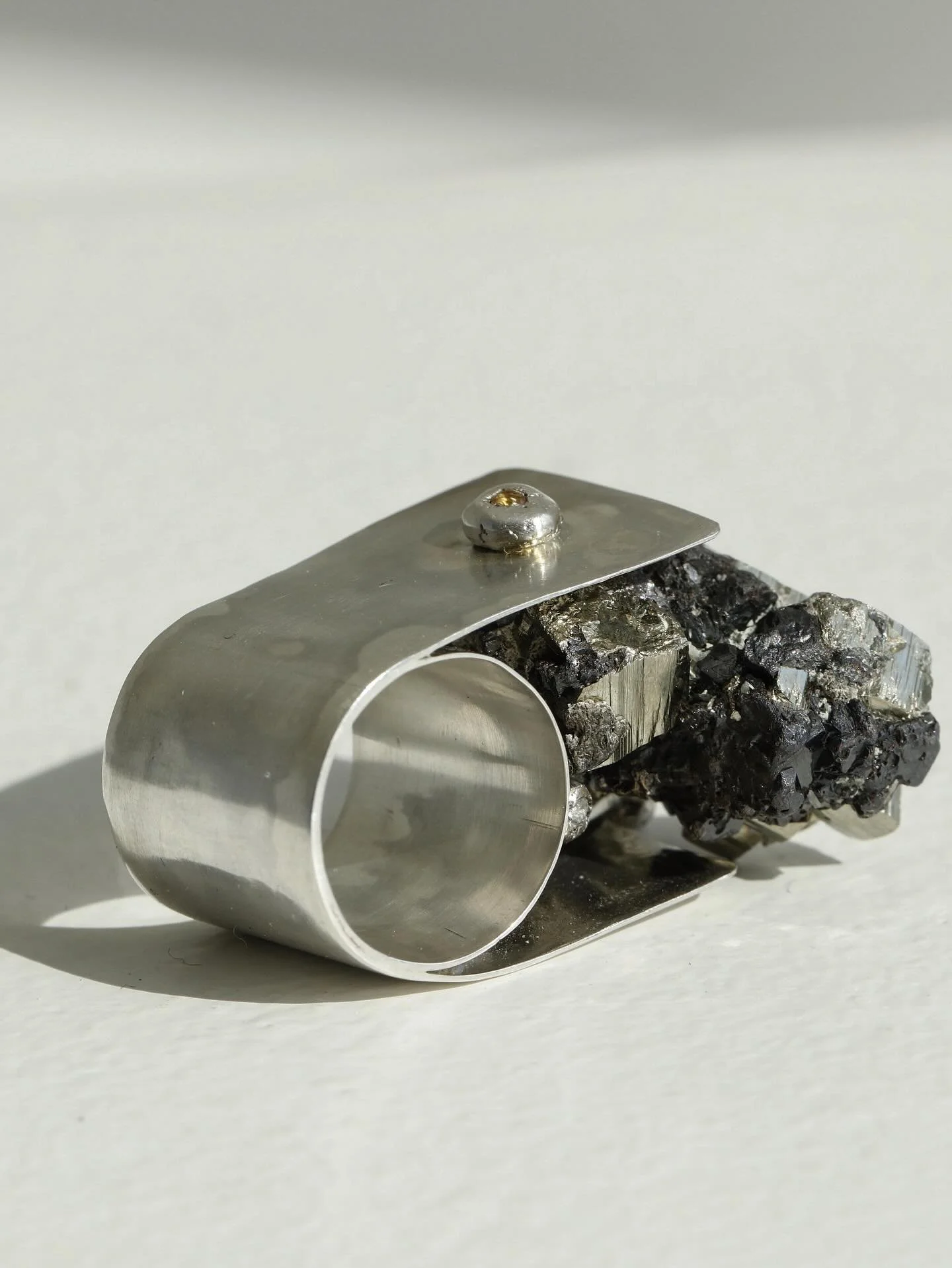 Meteorite ring - one of a kind ring 

One of my first orders, a couple years ago 🤍