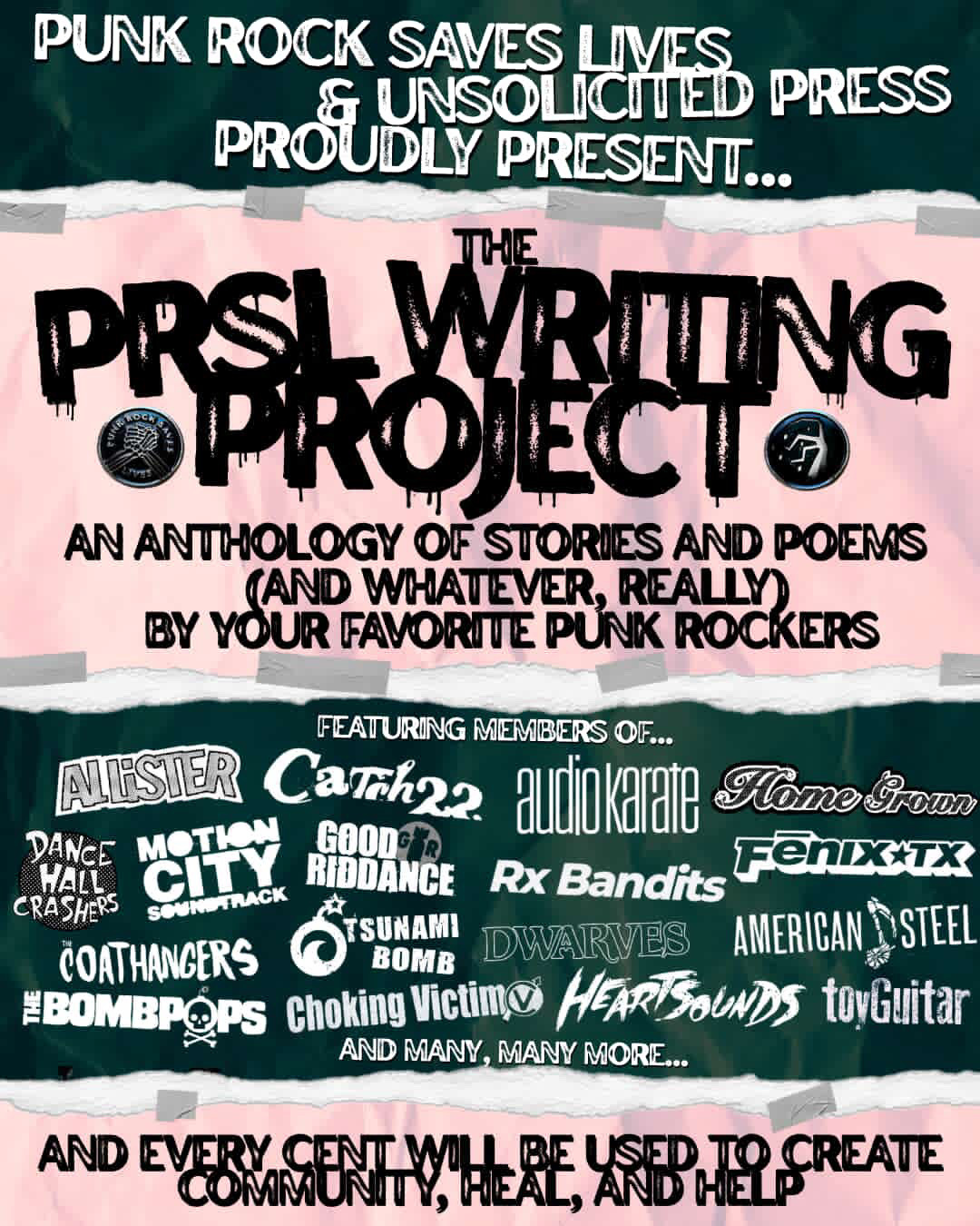 Punk Rock Saves Lives x Unsolicited Press Present: The PRSL Writing Project (Out in 2027)