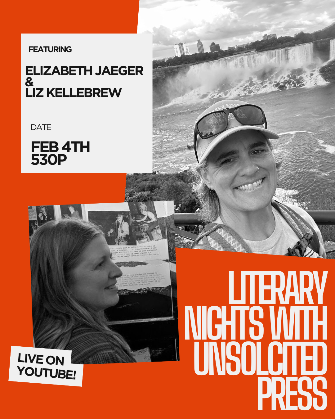 Literary Nights with Unsolicited Press: Featuring Liz Kellebrew and Elizabeth Jaeger