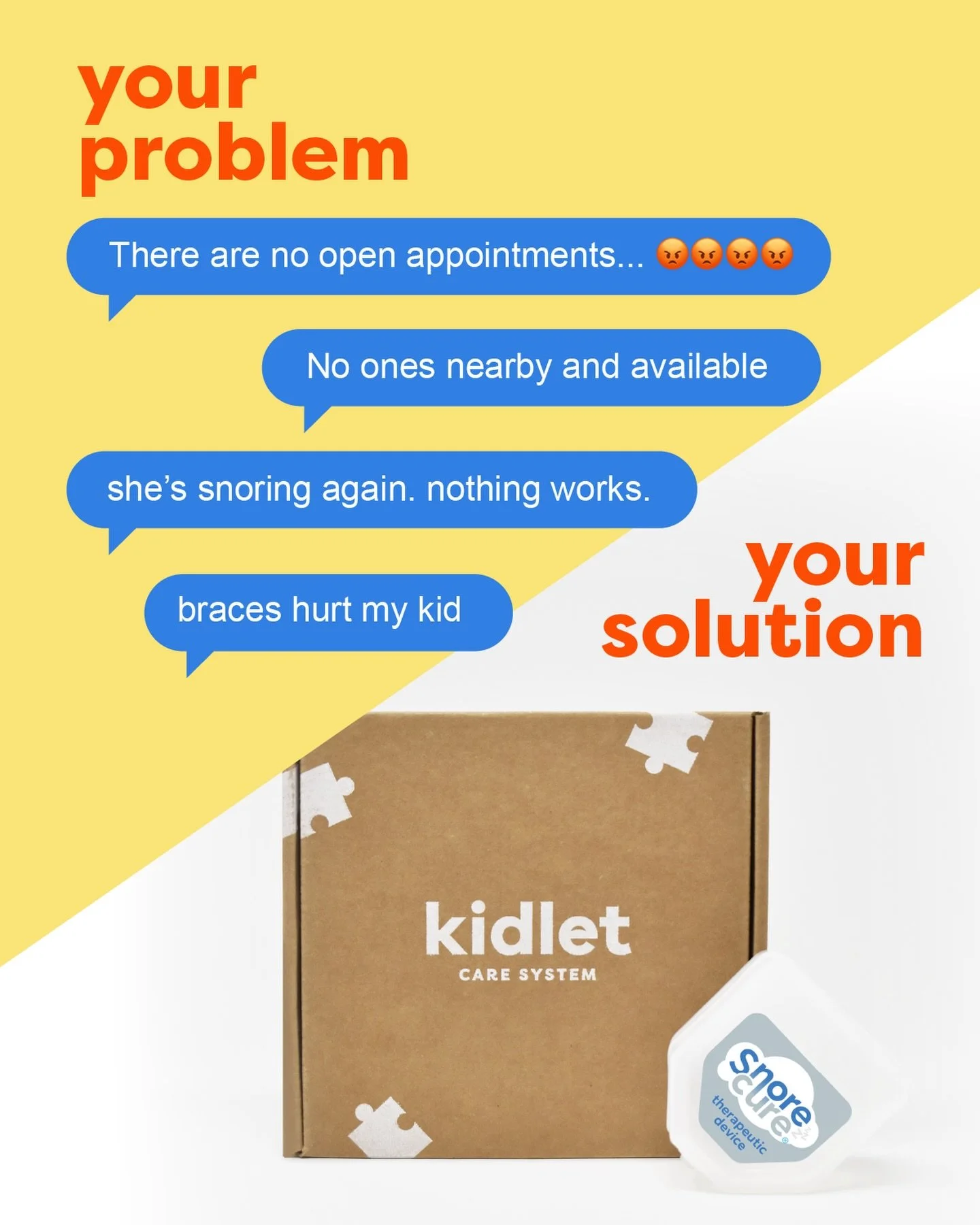 We prefer solution to confusion. If you or your child experiences sleep time issues, worry no more! Start your @mysnorecure or Kidlet journey today! 

#kidletsmiles #antisnore