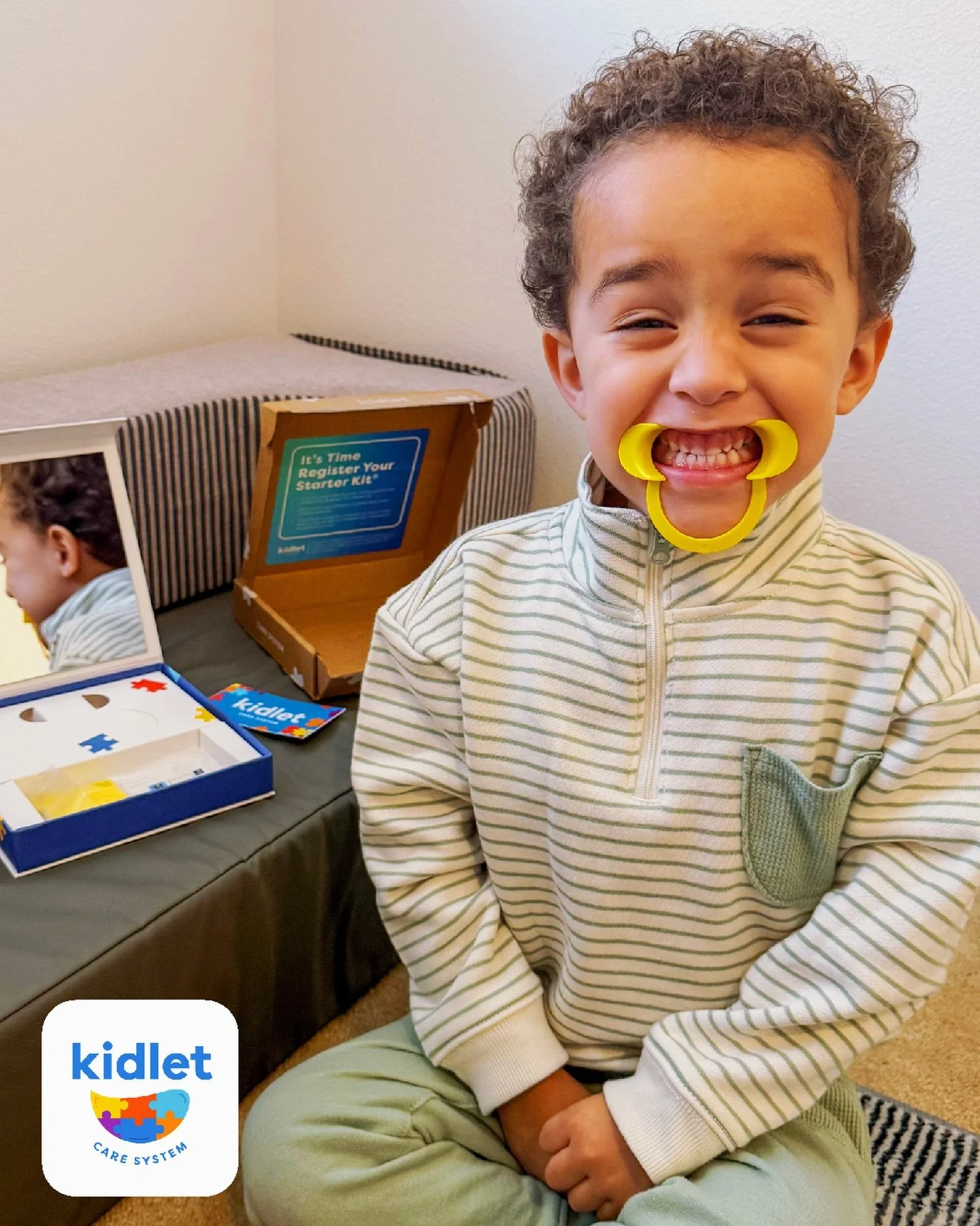 The best smiles are Kidlet smiles! 

Order your starter kit today to receive a comprehensive, full review of your child&rsquo;s sleep and smile from one of our Kidlet On-Call Doctors! 

Comment for more info ❤️