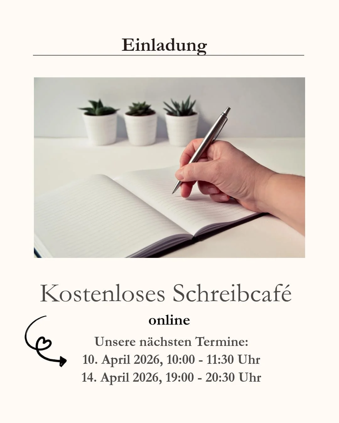 Kostenloses Schreibcafé online