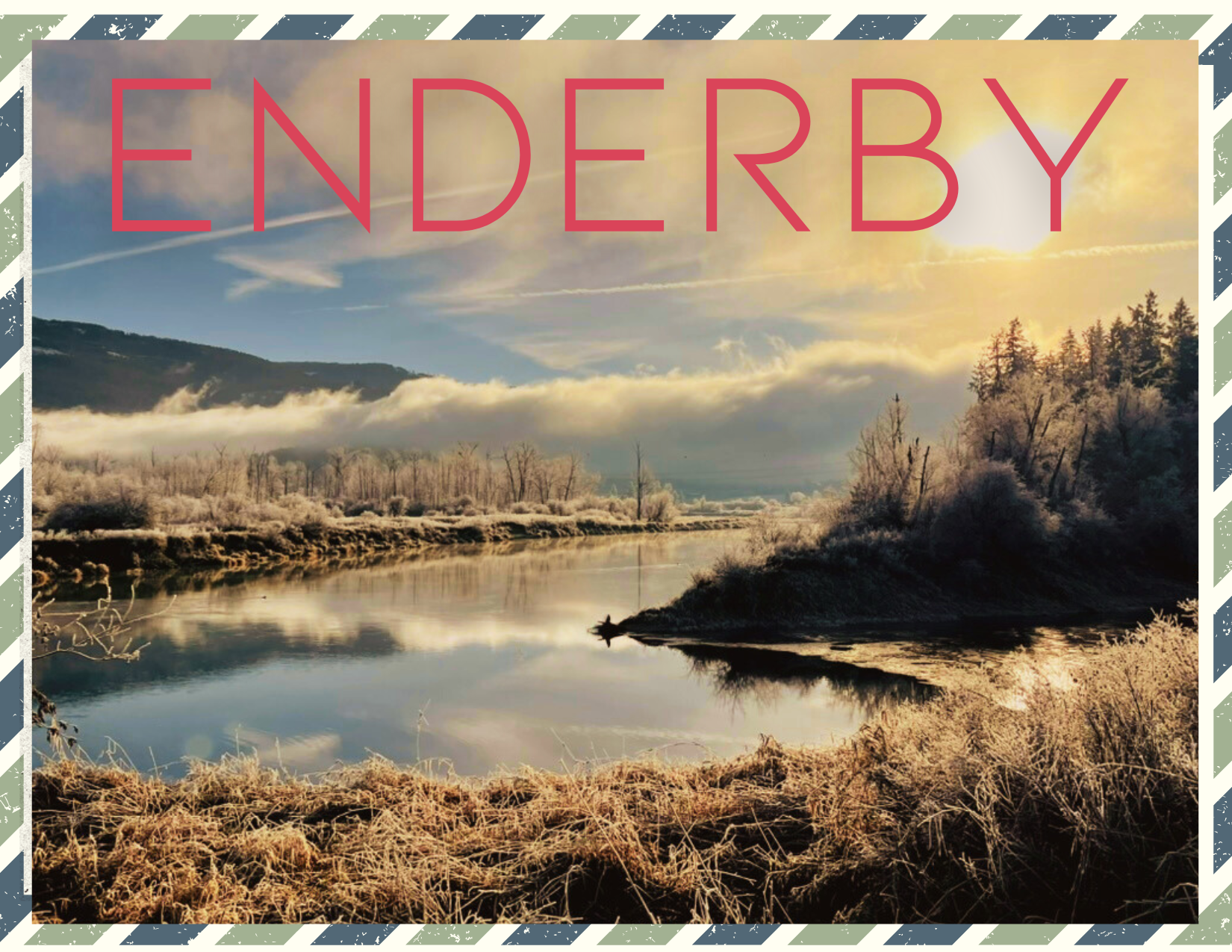 Winter along the Shuswap River, Enderby