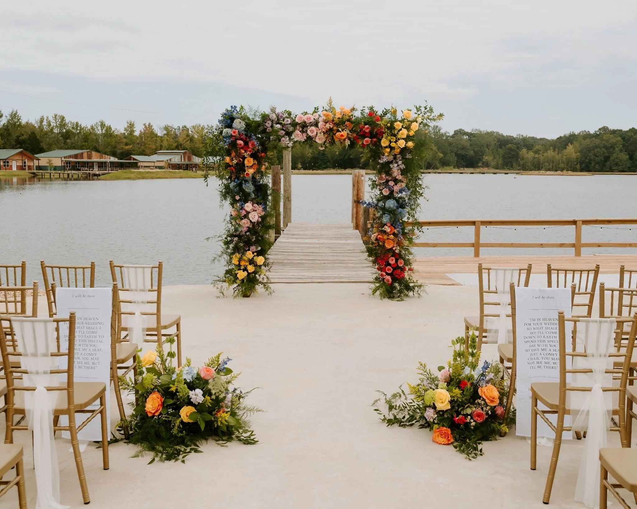 C&amp;C by the Lake lakefront wedding ceremony in Cabot AR
