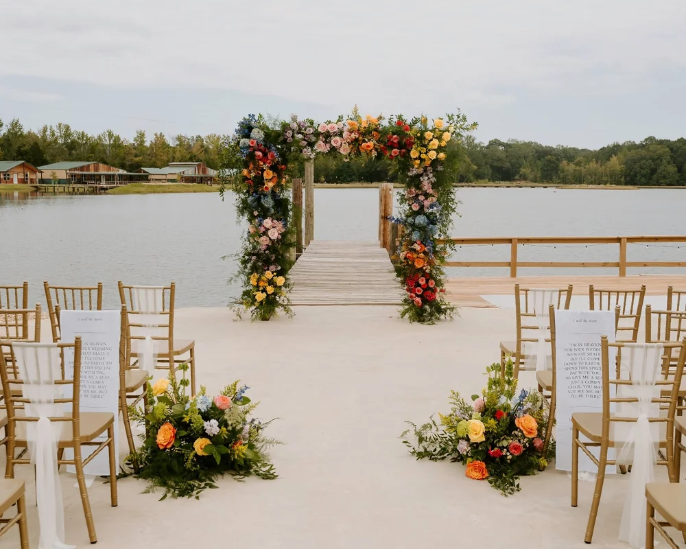 C&amp;C by the Lake lakefront wedding ceremony in Cabot AR