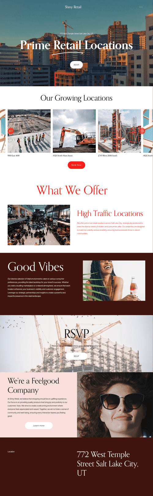 Prime retail locations in Utah, a website run by Shiny Retail. - toronto web  design services  web designer toronto, web  designer canada, web design  toronto, design toronto web