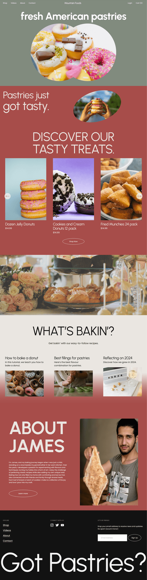 Mountain Foods fresh American pastries. - toronto web  design services  web designer toronto, web  designer canada, web design  toronto, design toronto web 