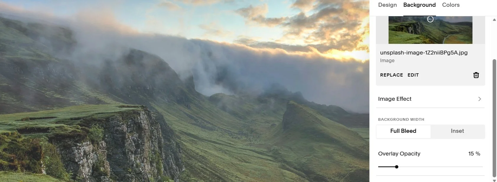 Example of a full‑bleed banner image on a Squarespace site   Alt text: Full bleed Squarespace banner image used on a Toronto business website Keyword: full bleed squarespace toronto