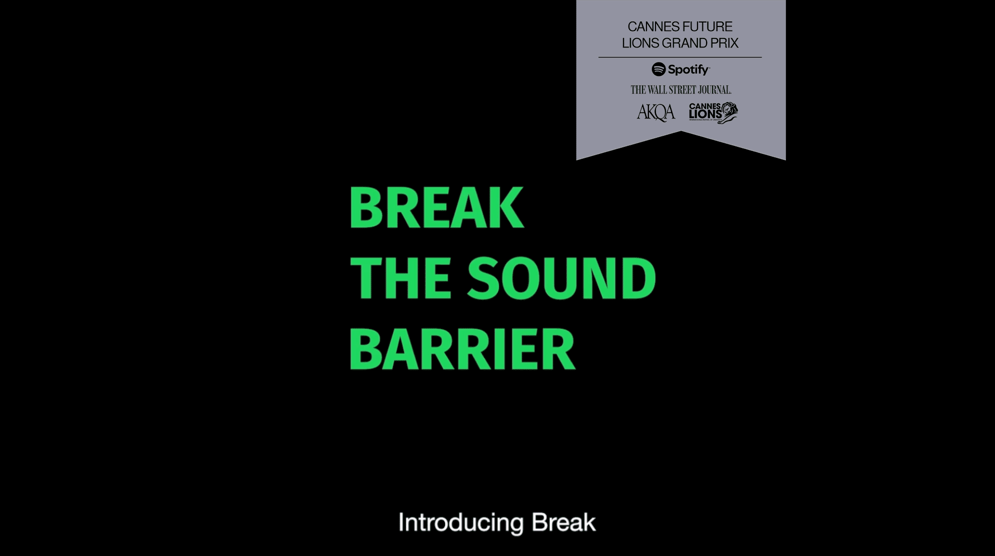 Spotify - Cannes Grand Prix