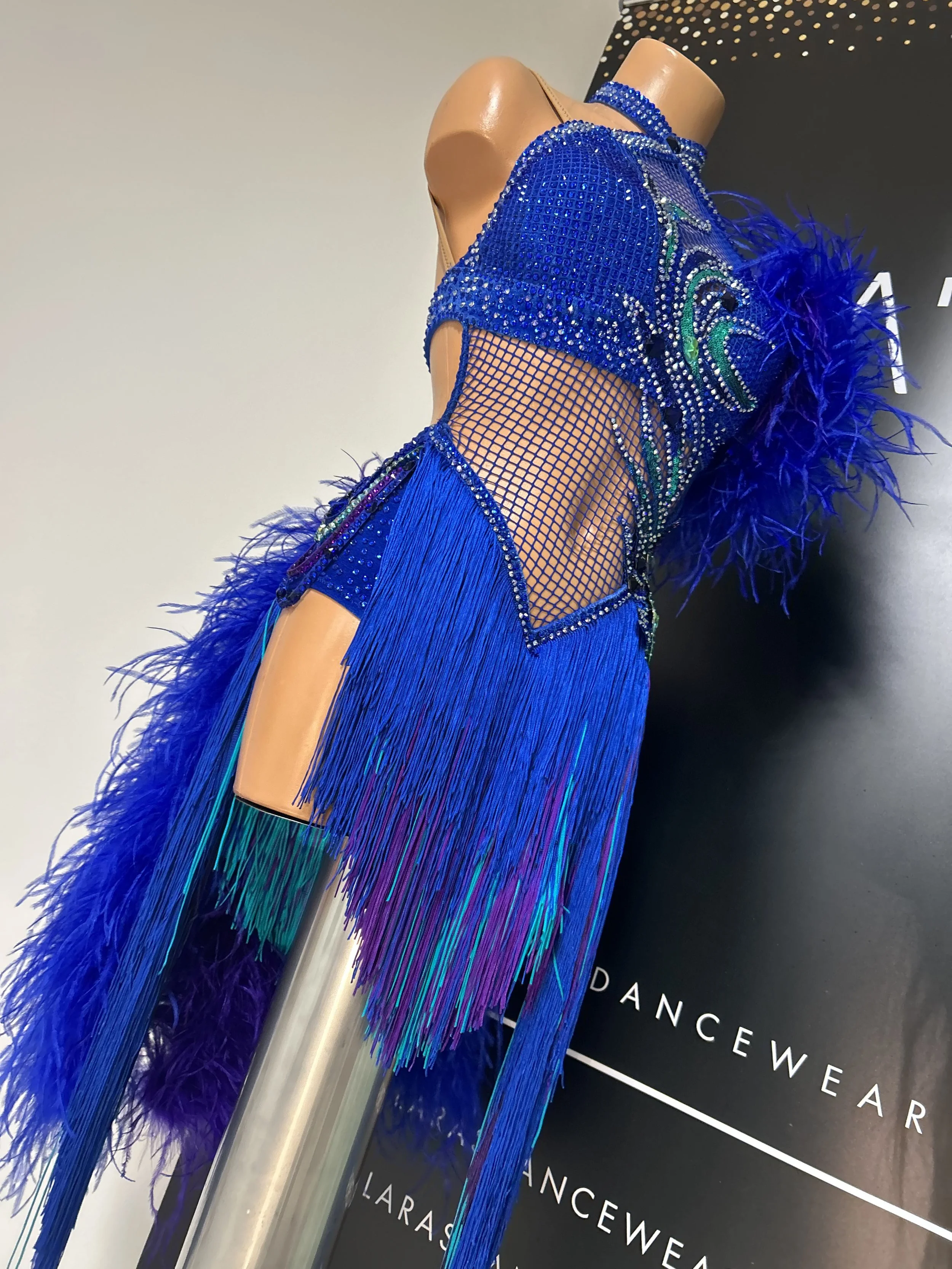 Peacock Latin Dress