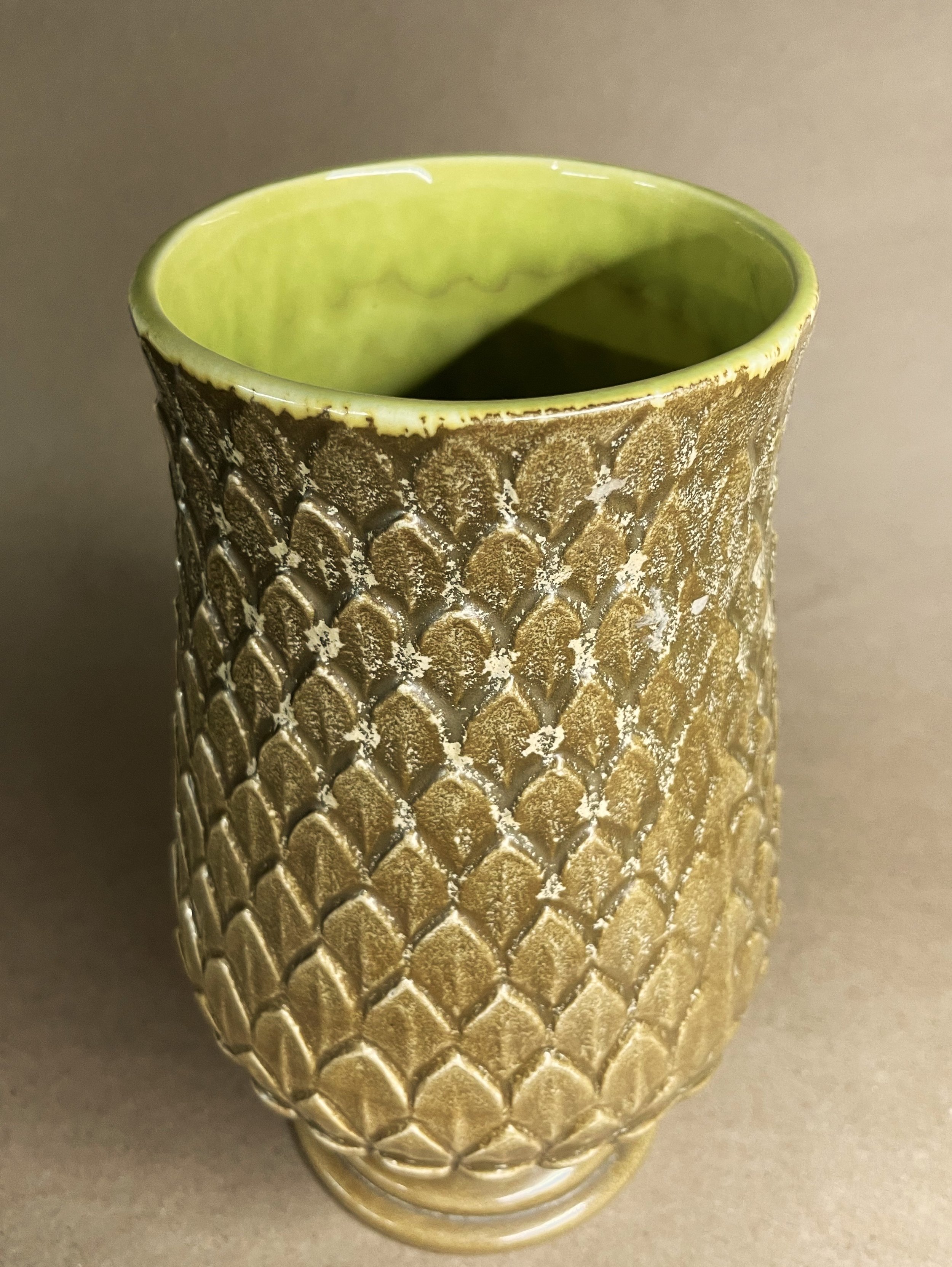 Feathered Flower Vase
