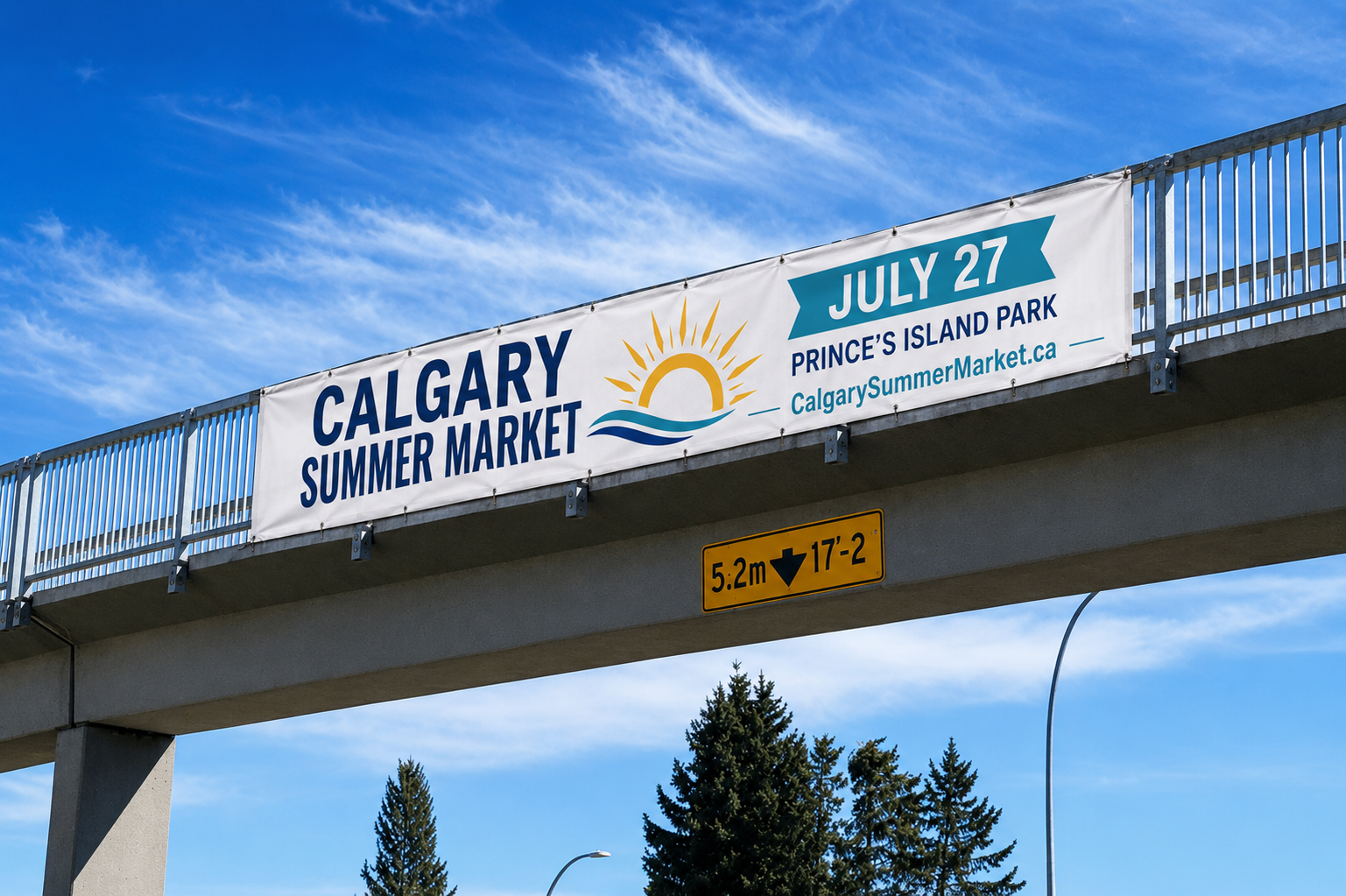 Calgary Overpass Banner Permits: Sizes, Materials and Requirements