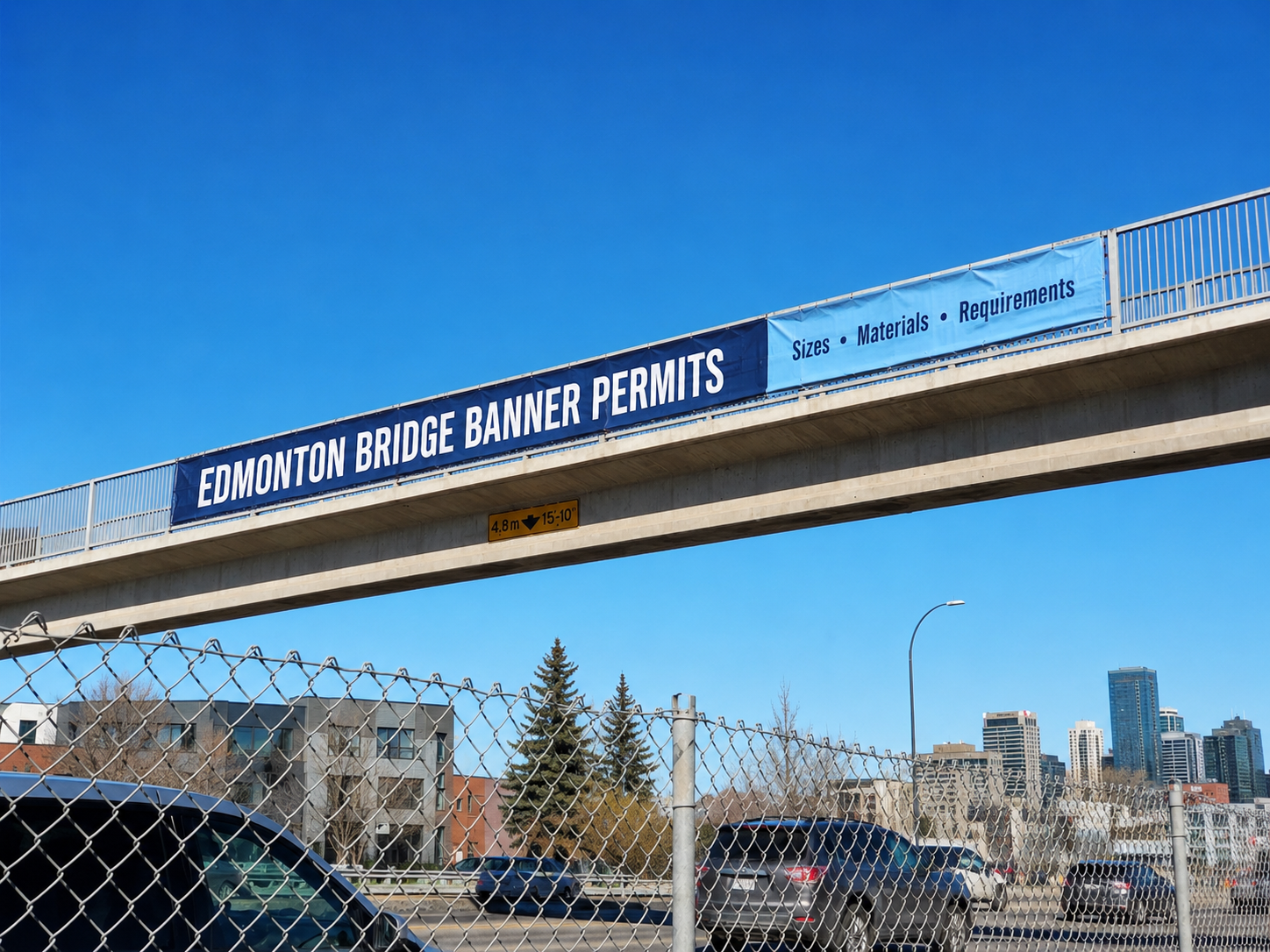 Edmonton Bridge Banner Permits: Overpass Locations, Sizes, Materials and Requirements