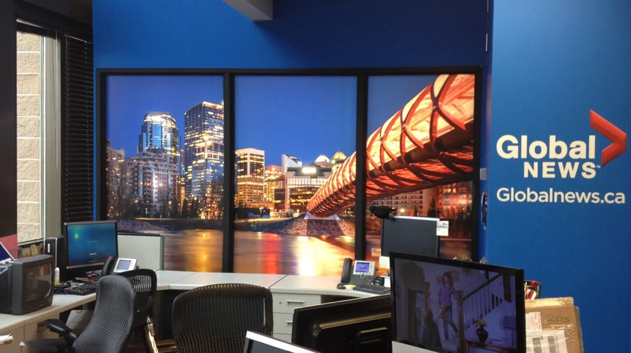 Large-format interior wall graphics installed by Process Color.