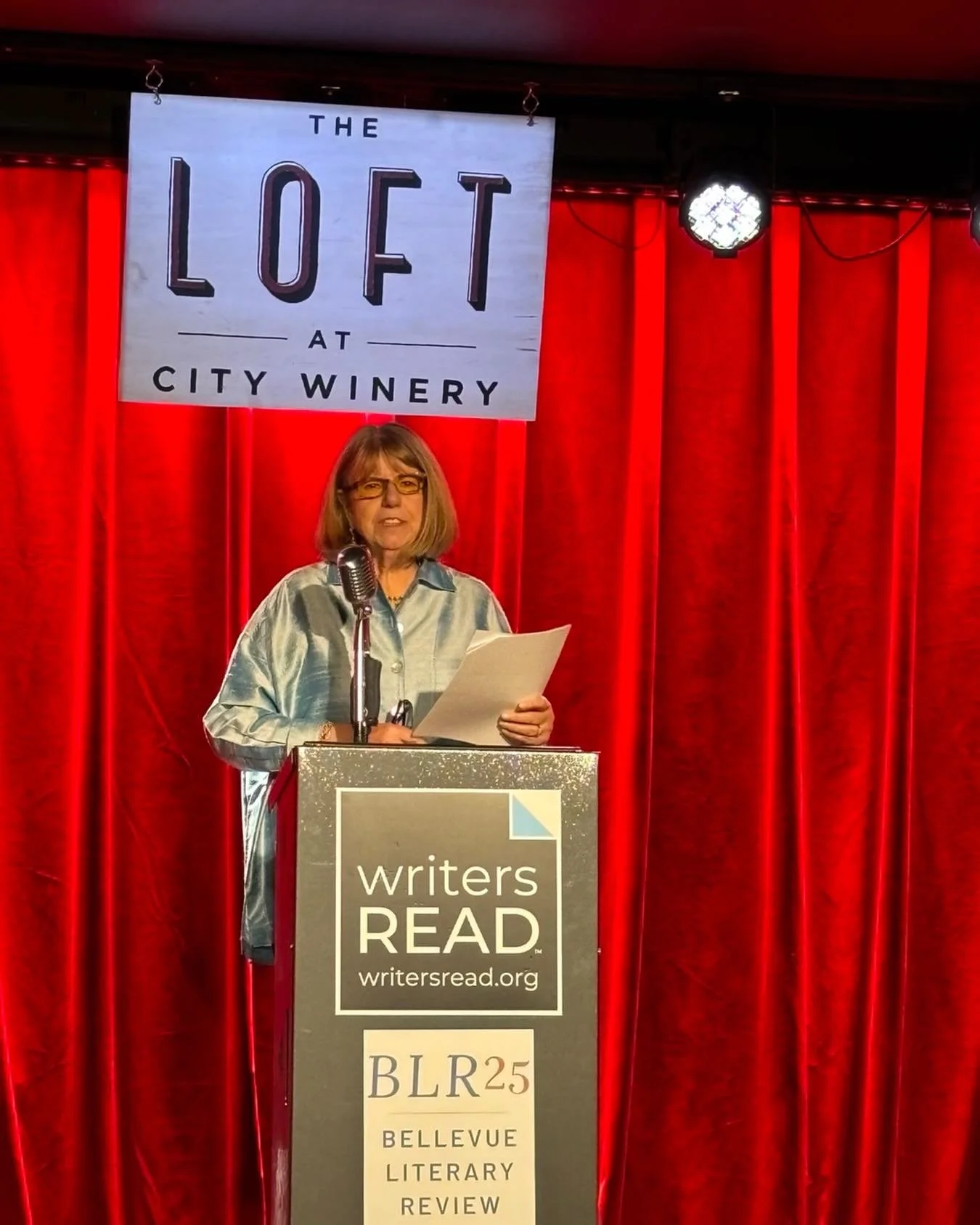 Great day yesterday at City Winery with so many astonishing storytellers. Thank you, Writers Read&mdash;Ed McCann&mdash;and Bellevue Literary Review for inviting me to be part of this day. @writersreadorg @blreview