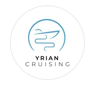Logo of Yrian Cruising with a stylized sailboat inside a circle.