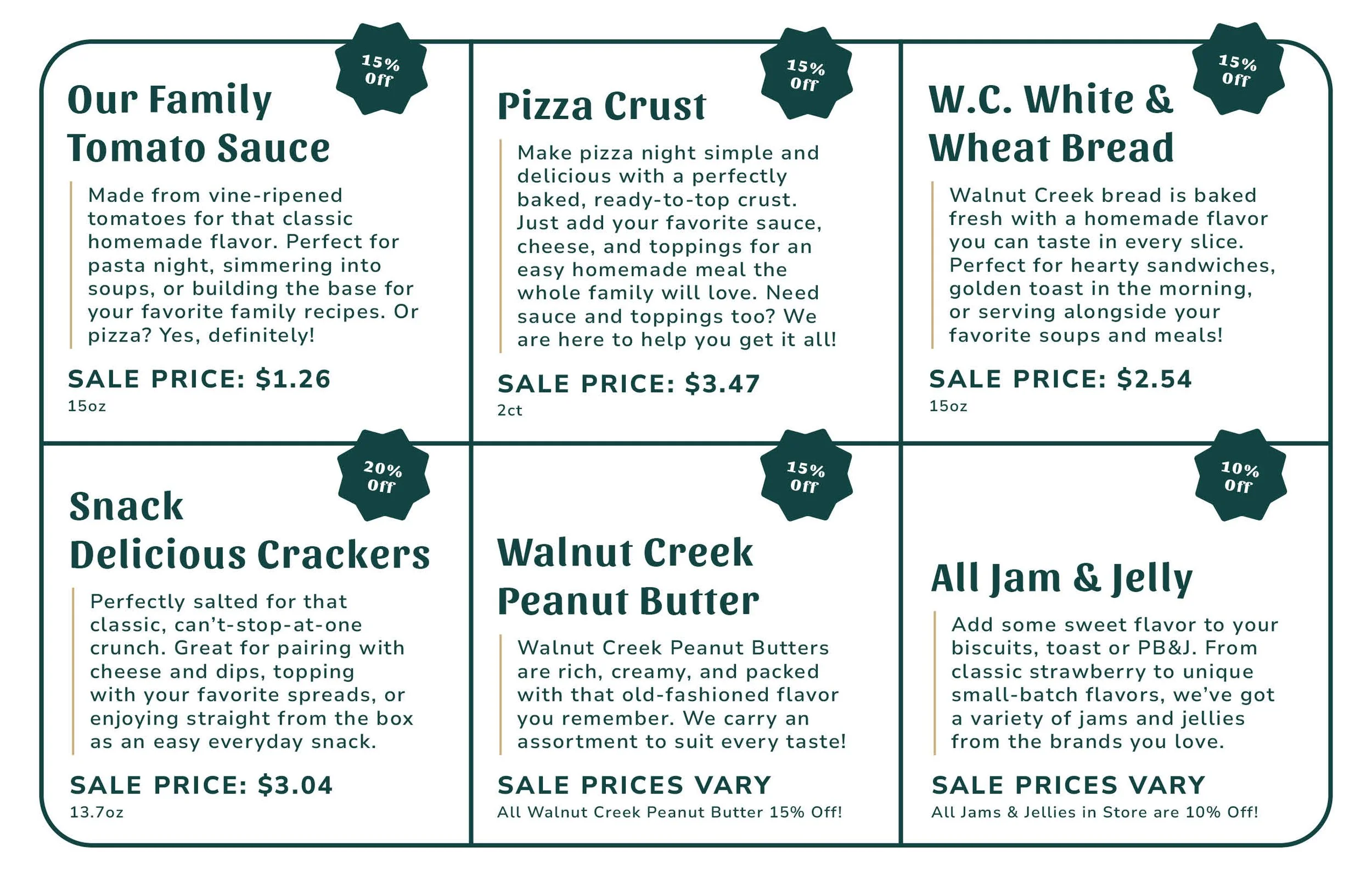 Weekly Specials - Week of March 2nd, 2026