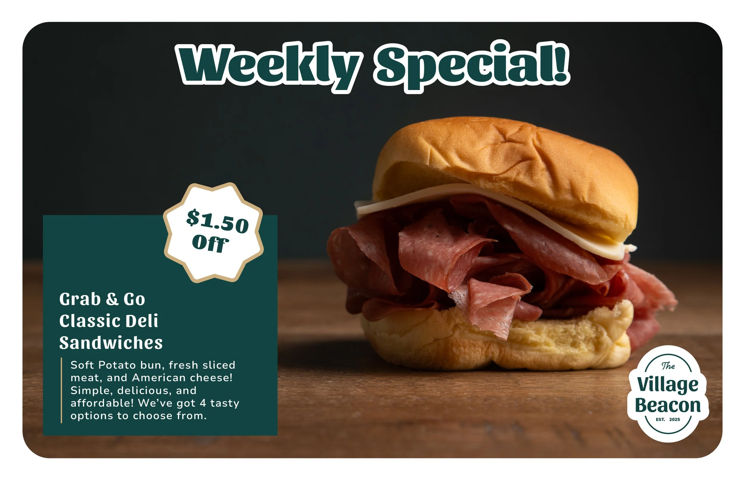 Weekly Specials, August 31 ~ September 14