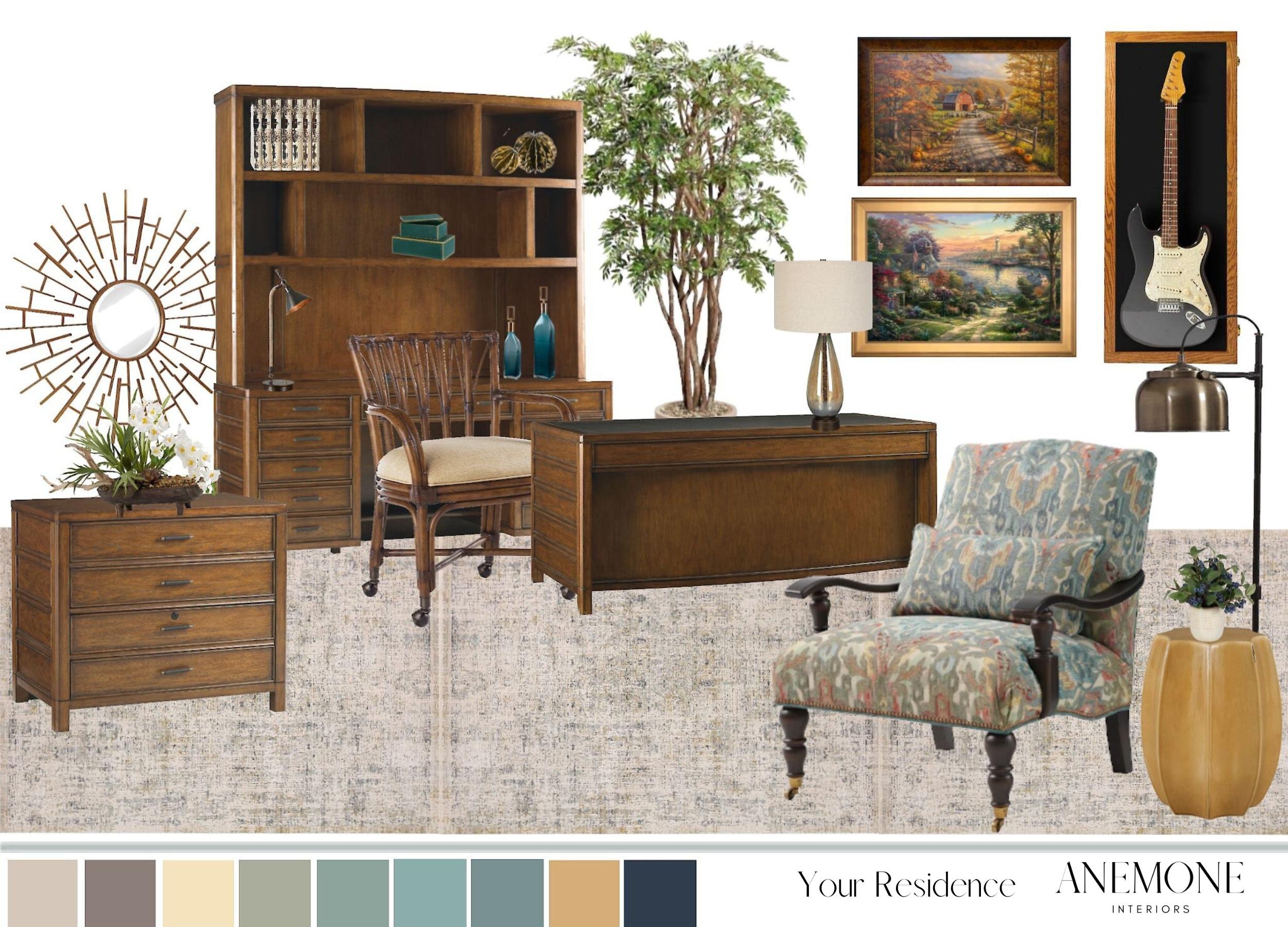 Masculine Office | Virtual Design